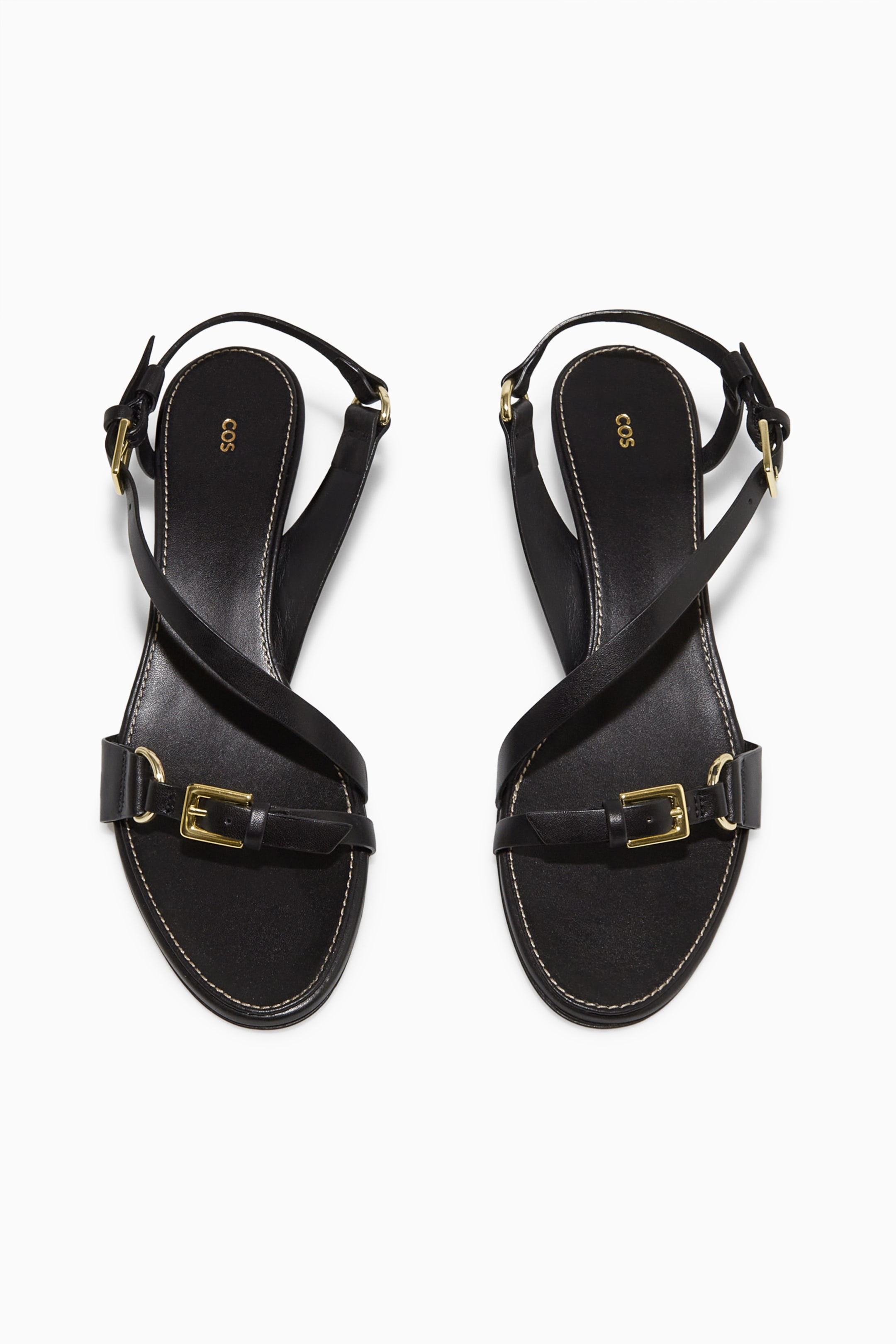 View larger image: BUCKLED STRAPPY HEELED SANDALS - BLACK - Ladies | H&M GB 4