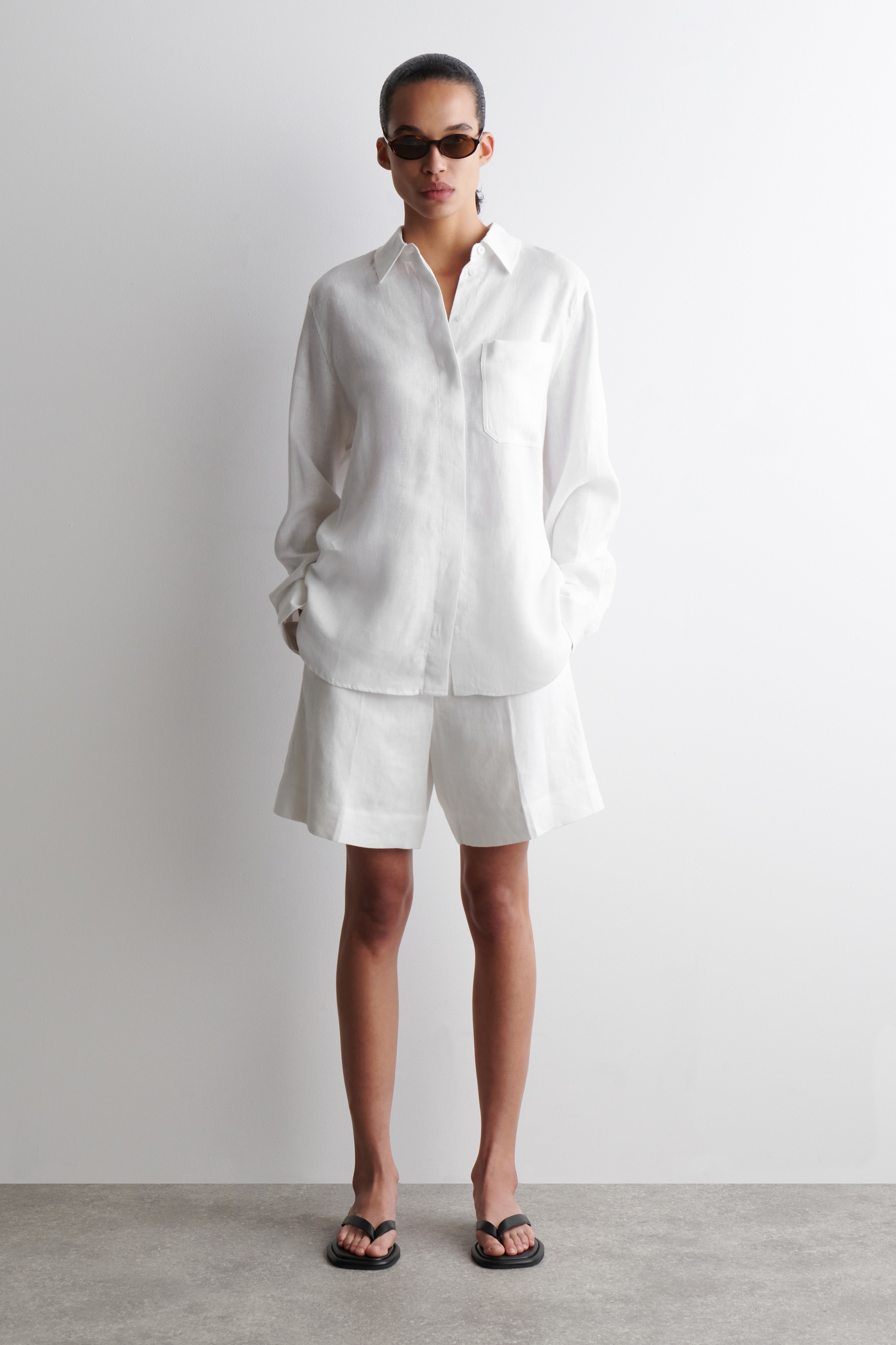 Se større billede: OVERSIZED HØRSKJORTE - HVID - DAME | H&M DK 2