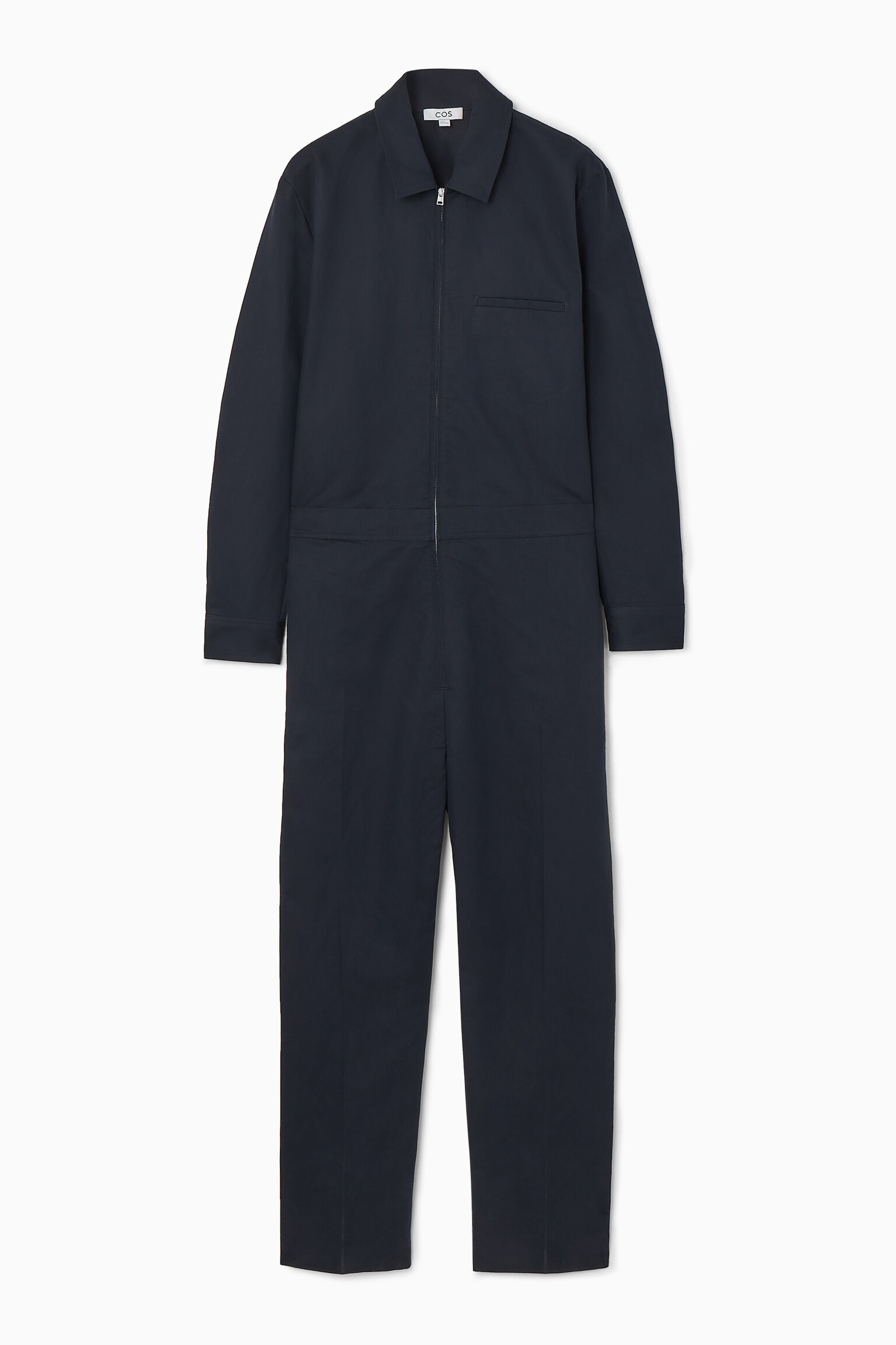 LINEN UTILITY BOILERSUIT - NAVY