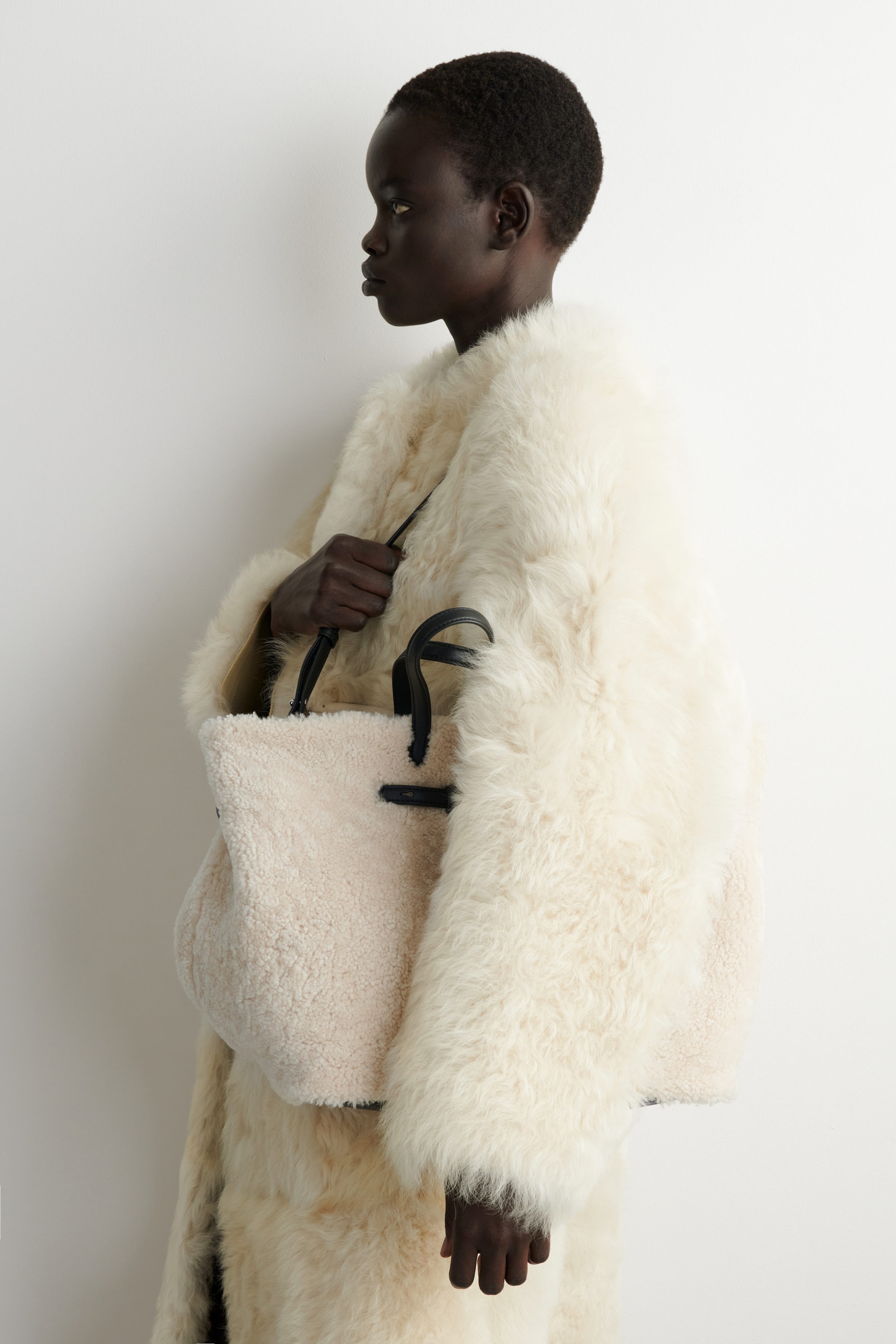 CHALET TOTE BAG - SHEARLING