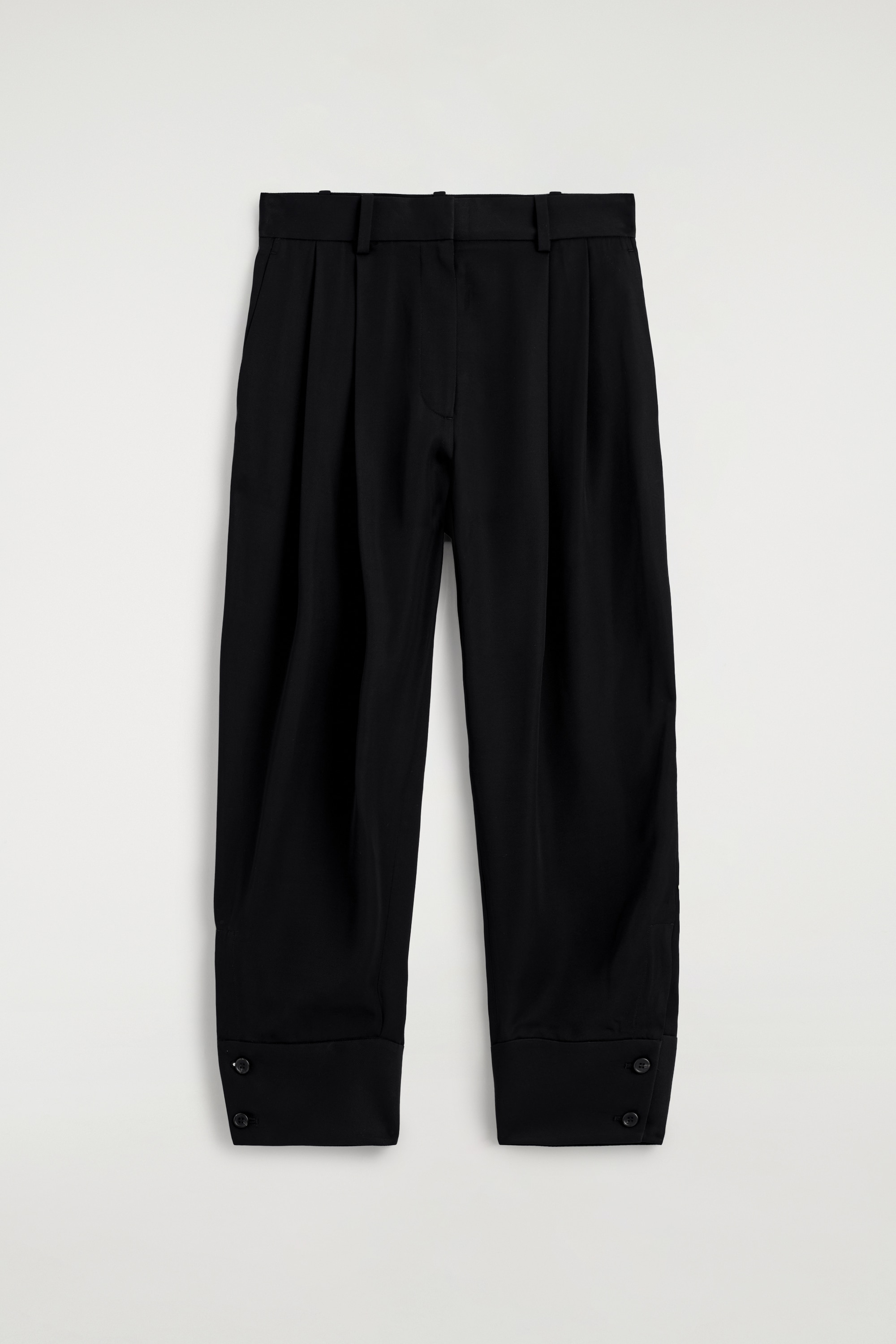 PLISOVANÉ KEPROVÉ BALÓNOVÉ NOHAVICE - ČIERNA