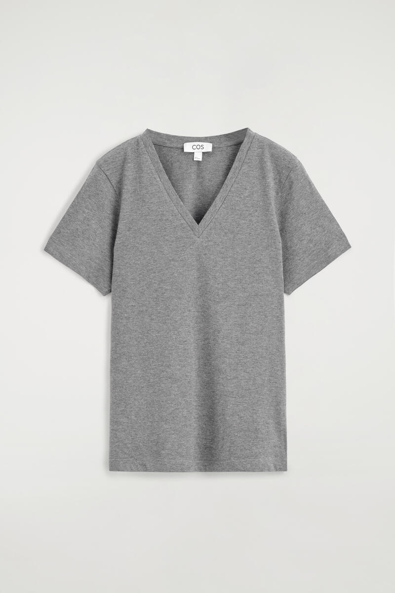 Cotton V-Neck T-Shirt