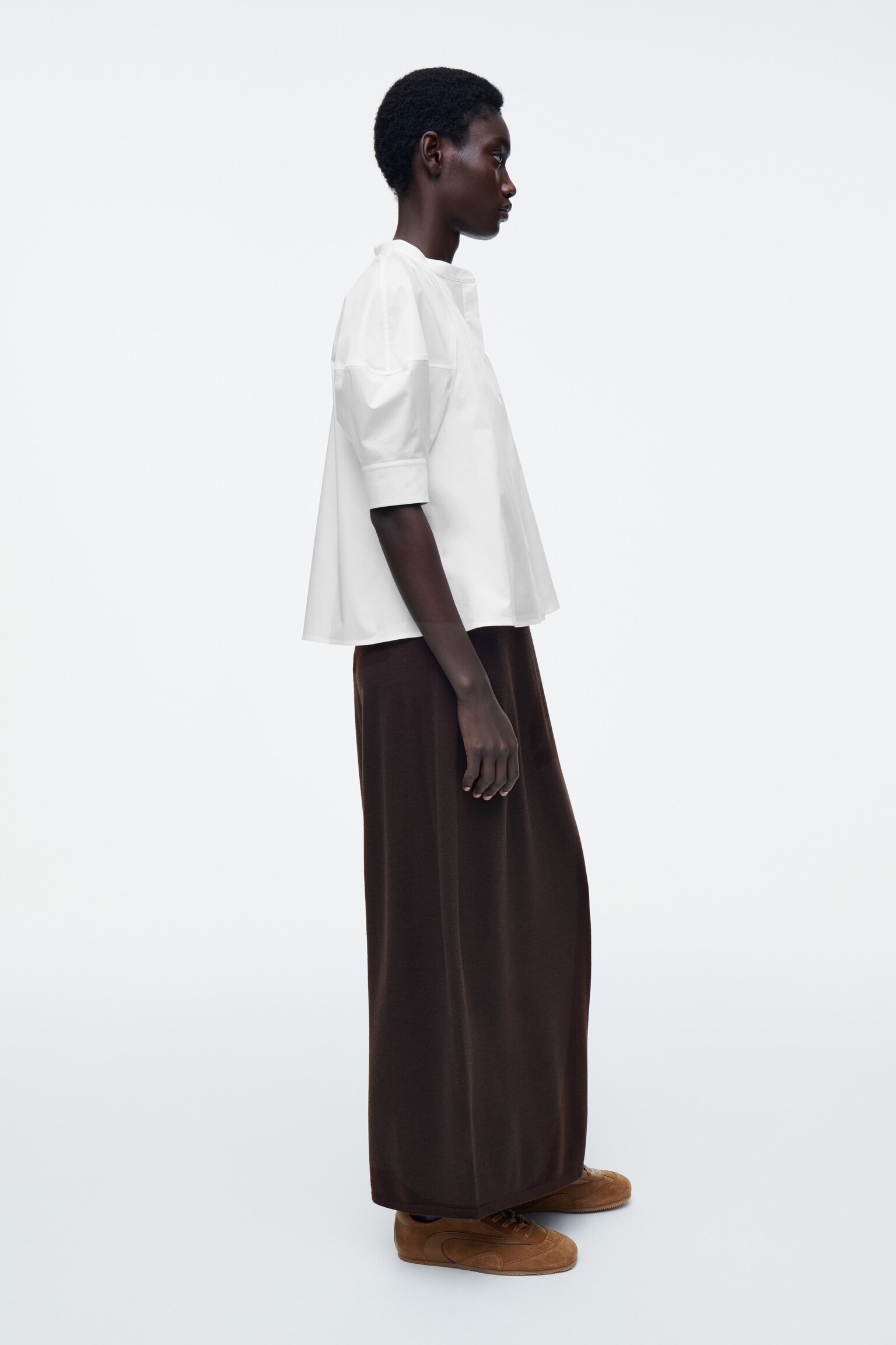 BLOUSE MANCHES BALLON - BLANC/BLANC/NOIR - 5