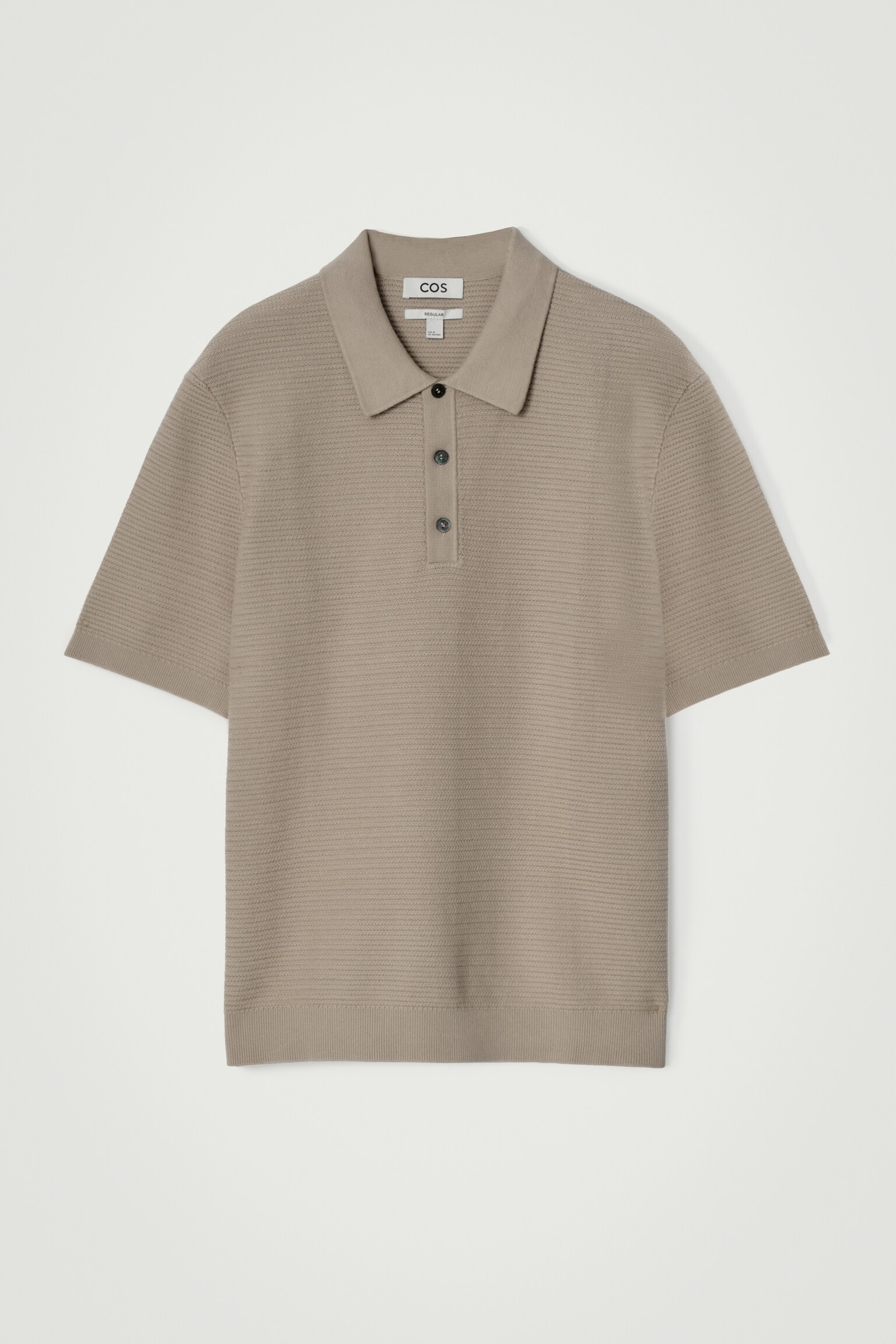 POLO DE ALGODÓN PUNTO CON TEXTURA - TOPO/BLANCO/NEGRO/VERDE/AZUL MARINO - 2