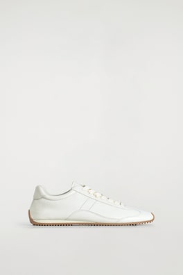LEATHER SNEAKERS — WHITE 3