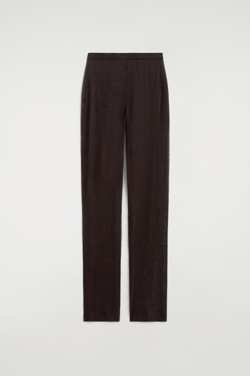 Seamless Sheer Knitted Silk Pants