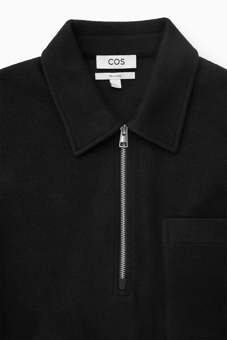 Pullover Con Mezza Cerniera Regular Fit - Marrone Scuro - UOMO | H&amp;M IT