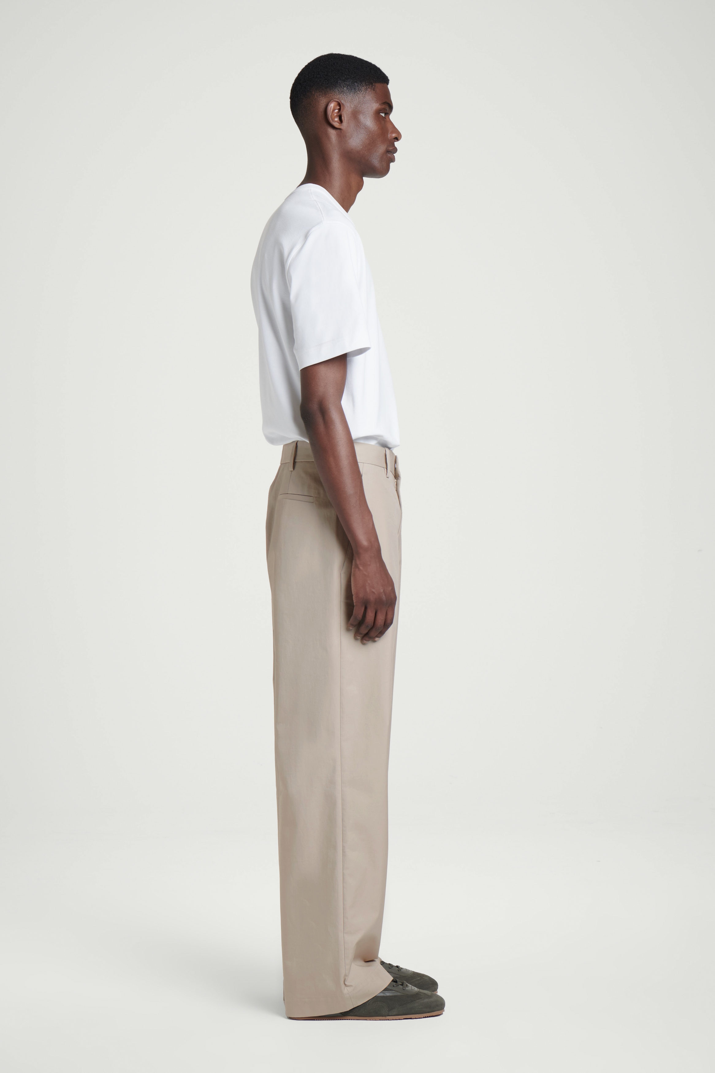 COS COTTON WIDE-LEG CHINOS サイズ44 COTTON WIDE-LEG CHINOS - MOLE | COS