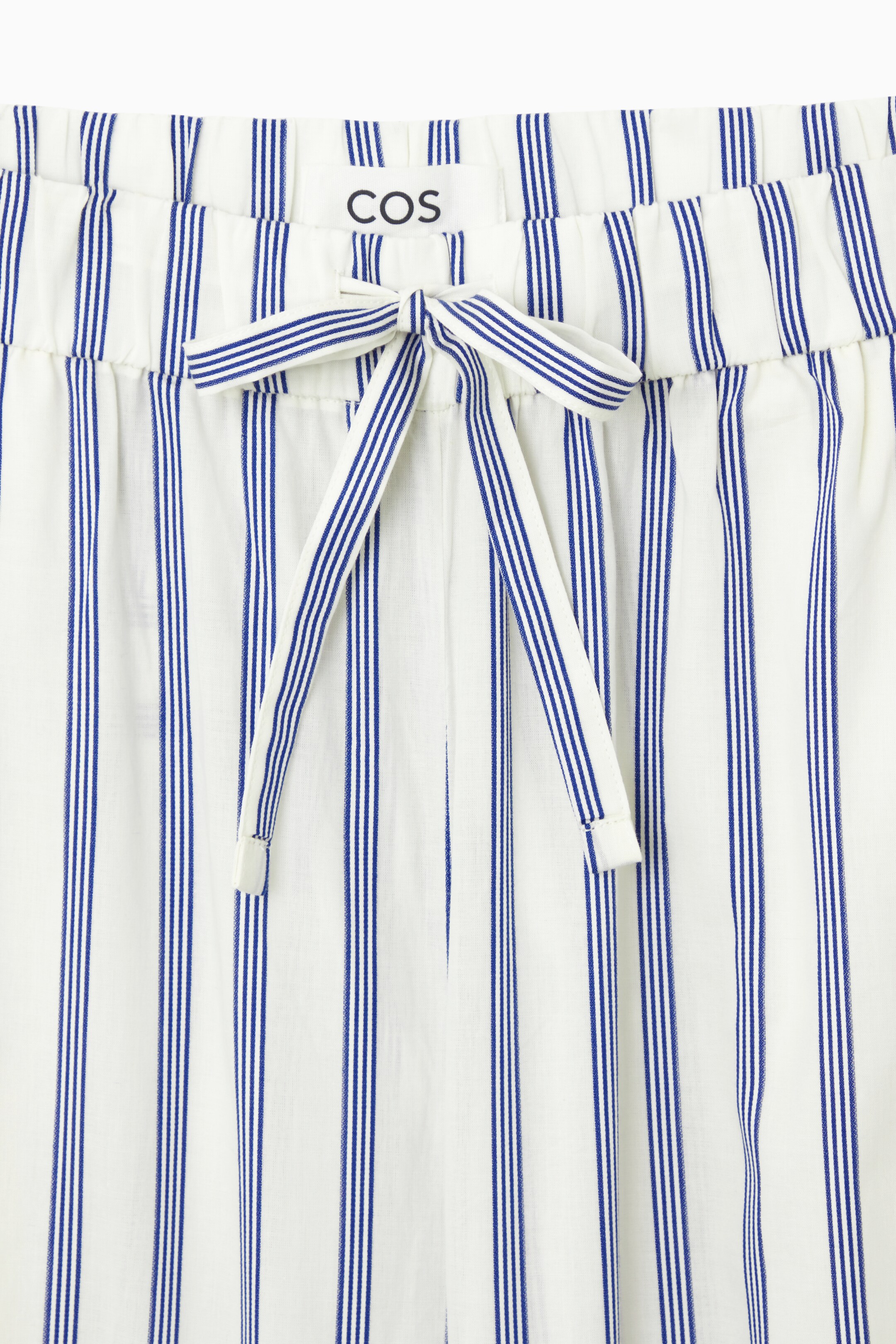 Ingrandisci l'immagine: STRIPED POPLIN PYJAMA TROUSERS - WHITE / BLUE / STRIPED - DONNA | H&M CH 2