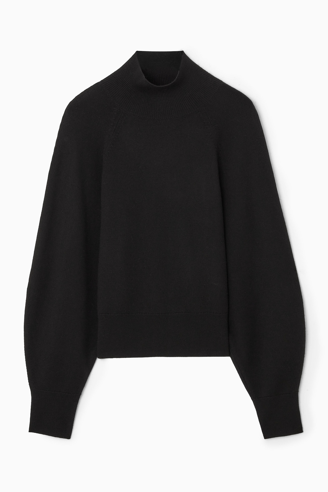BATWING-SLEEVE MERINO WOOL JUMPER