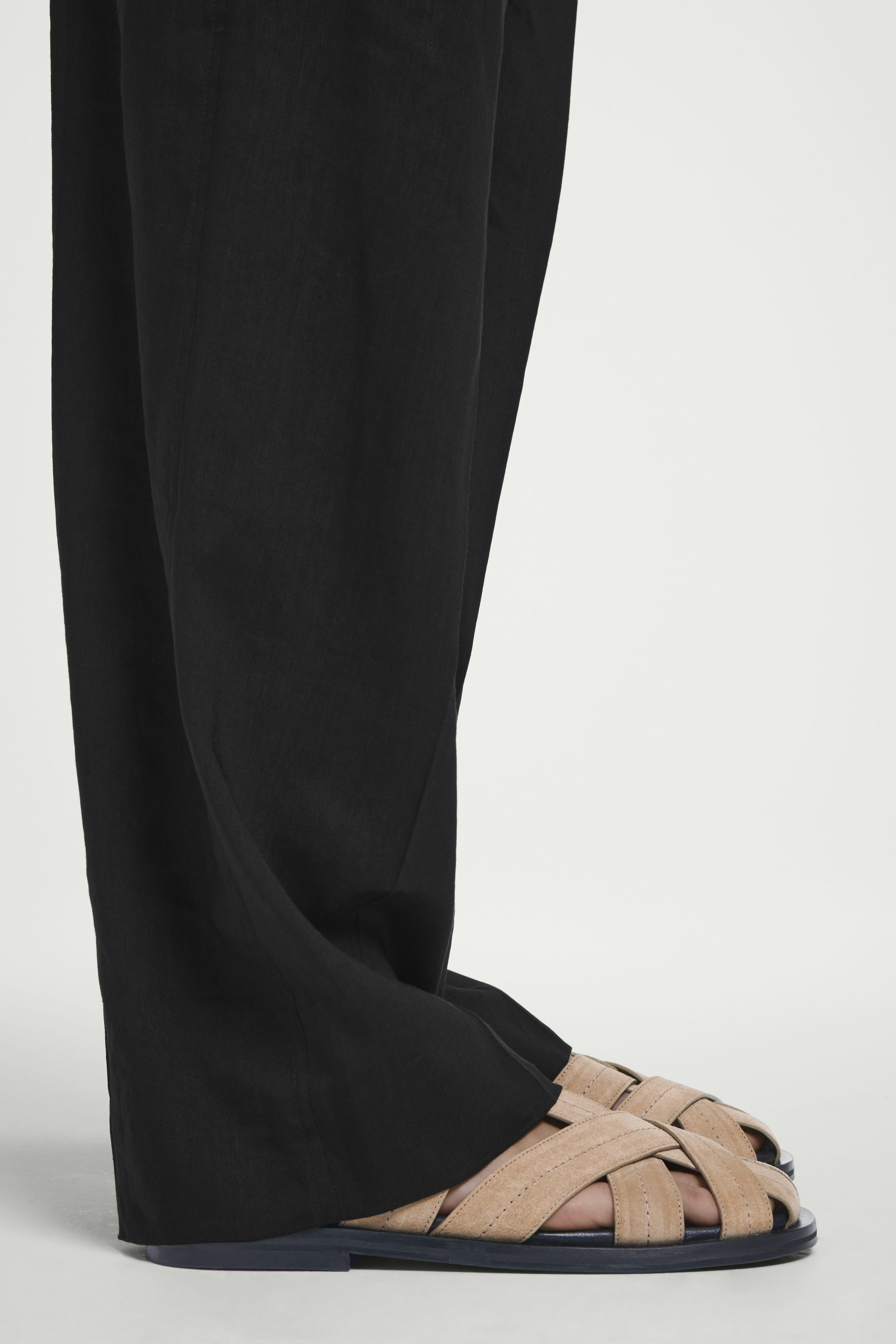 靴 cos suede sandals COS Multi-Strap Suede Sandals in Natural | Lyst