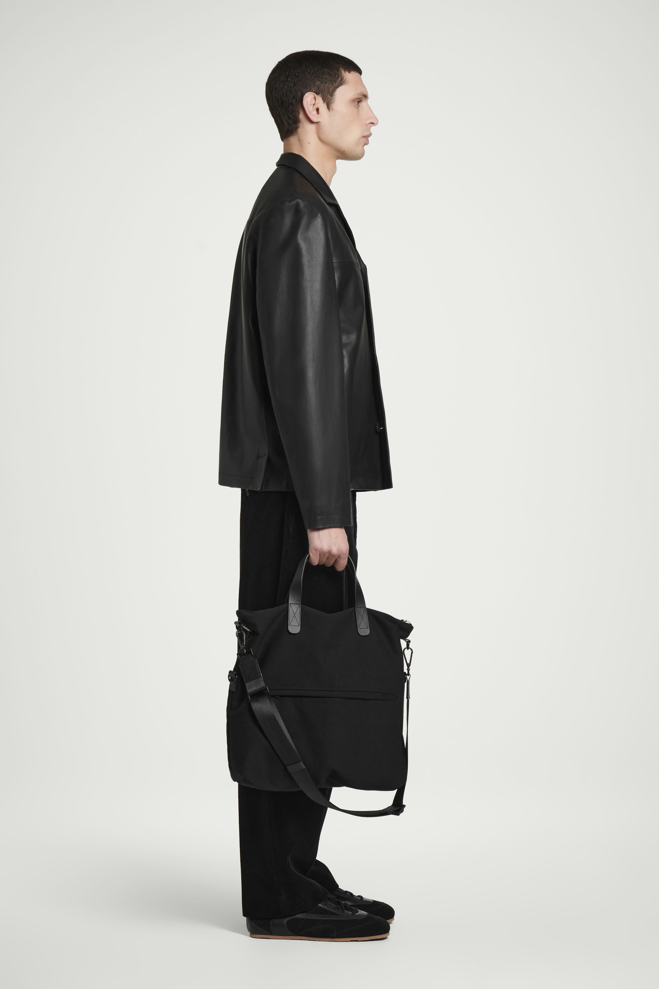 WATER-REPELLENT BRIEFCASE TOTE - CANVAS