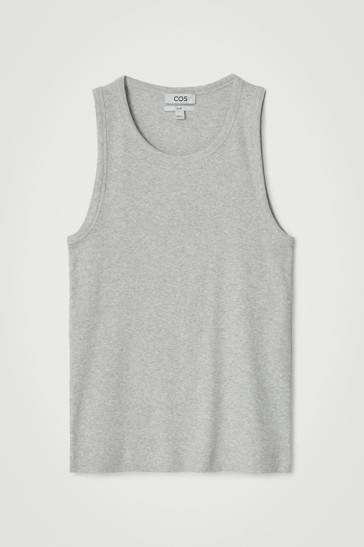 SLIM RIBBED COTTON TANK TOP