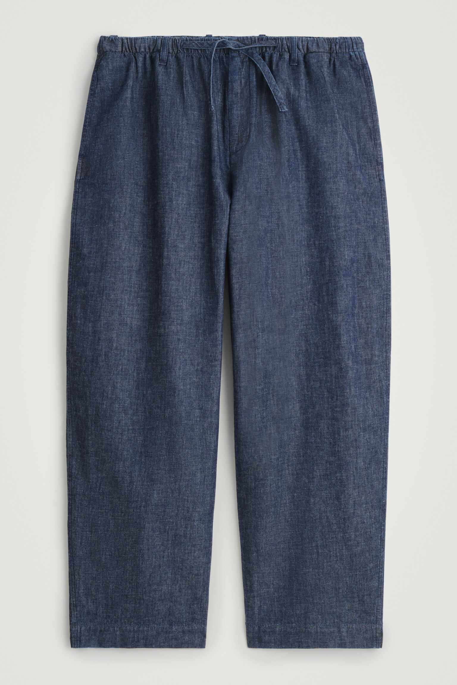 PANTALON COURT EN DENIM - GRIS-BLEU - 2