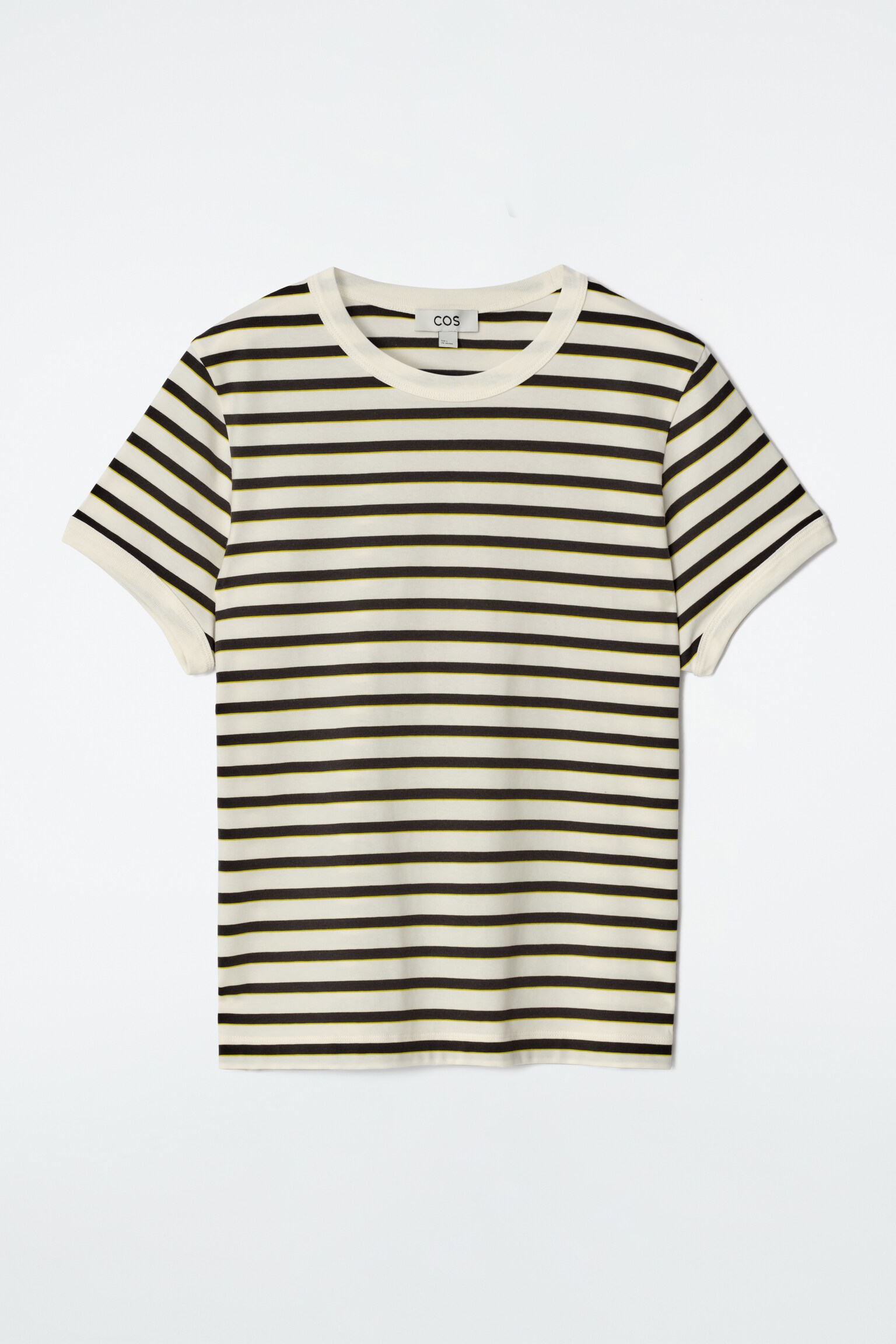 CAMISETA CON RIBETES EN CONTRASTE - BLANCO/RAYAS/BLANCO/MARRÓN/BURDEOS / CREMA/AZUL MARINO/BLANCO/NEGRO/BLANCO ROTO / AZUL MARINO - 2