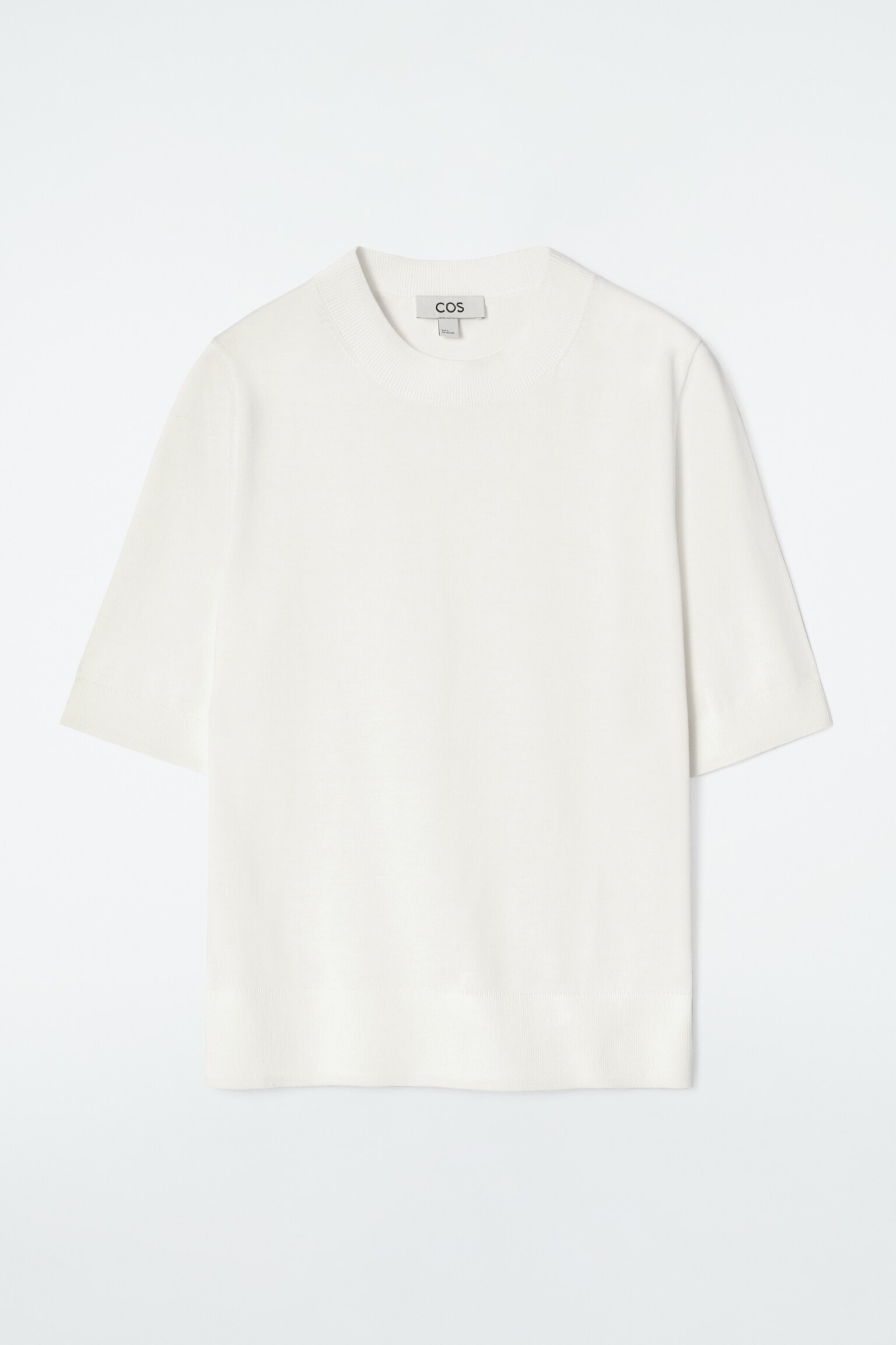 T-SHIRT REGULAR EN MAILLE - ÉCRU/ÉCRU / RAYÉ/ROUGE - 2