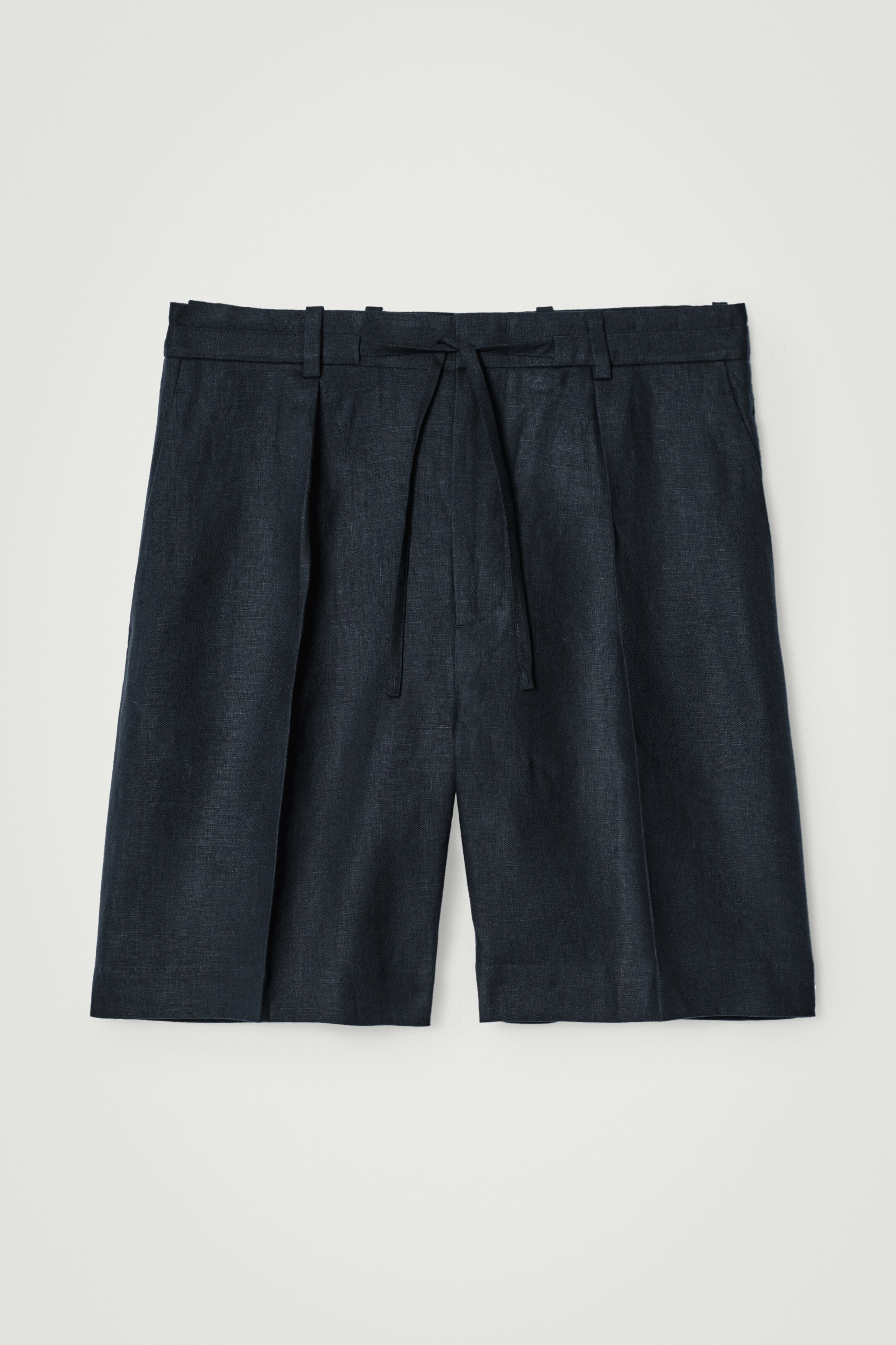 Grösseres Bild ansehen: ELEGANTE LEINENSHORTS MIT KORDELZUGBUND - NAVYBLAU - HERREN | H&M CH 5