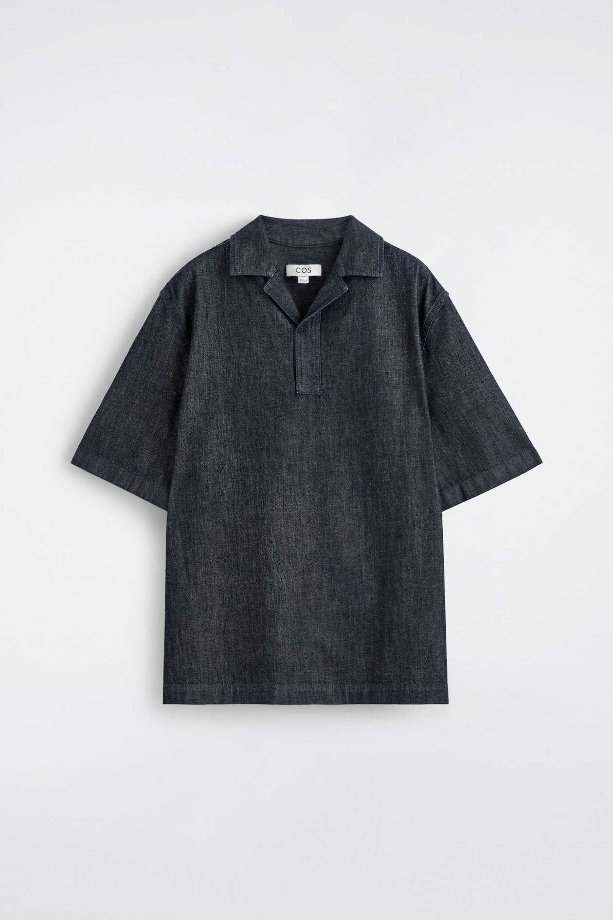 DENIM POPOVER SHIRT — INDIGO