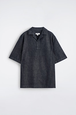 DENIM POPOVER SHIRT — INDIGO 8