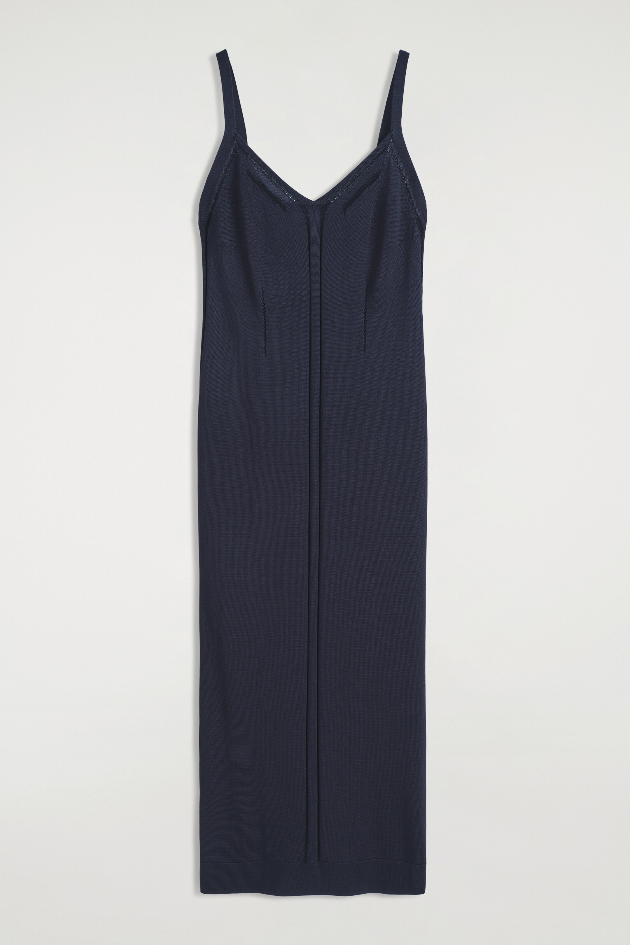 Vezi imaginea mai mare: Rochie midi tricotată tip slip - BLEUMARIN - FEMEI | H&M RO 3