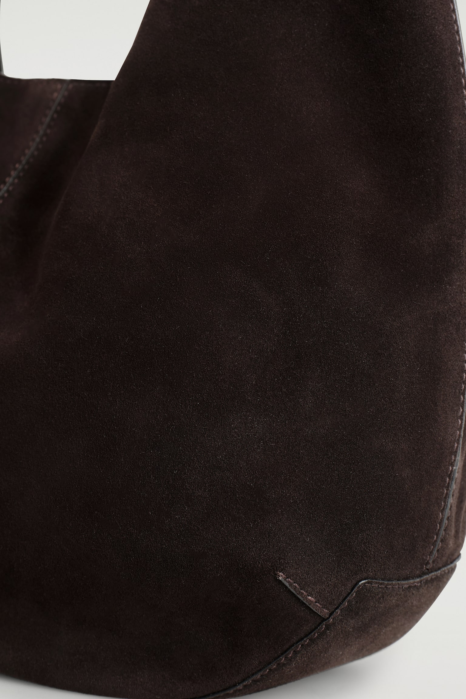 KNOLL SHOULDER BAG - SUEDE - EBONY - 3