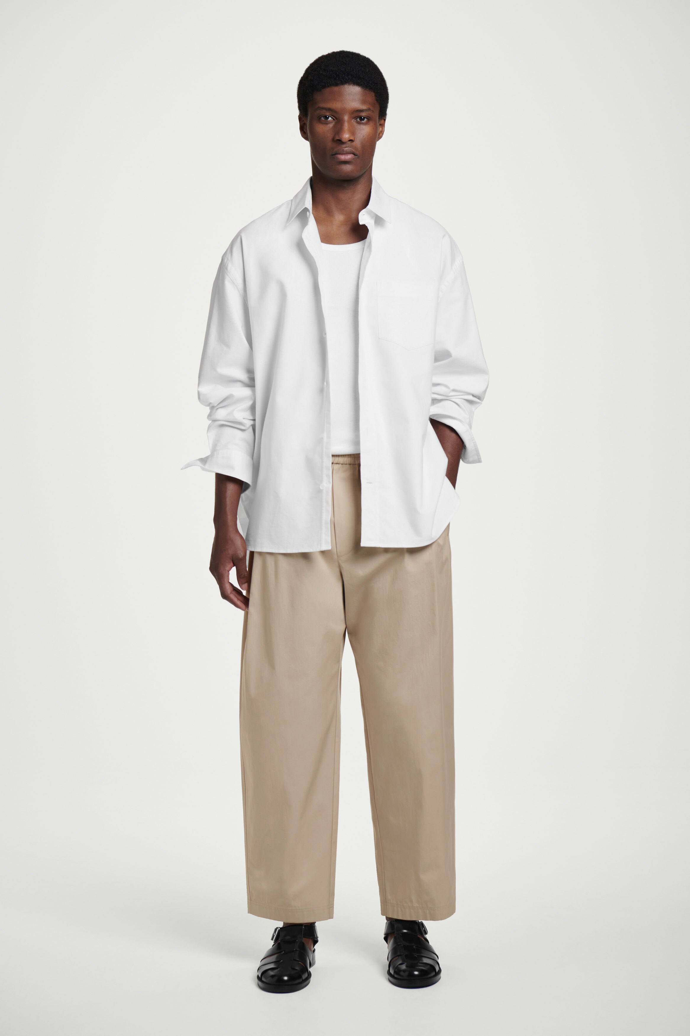 パンツ Theory Pantalone A Gamba Larga Con Pieghe Dixie Shop Online Pantaloni a gamba larga con cintura Sito