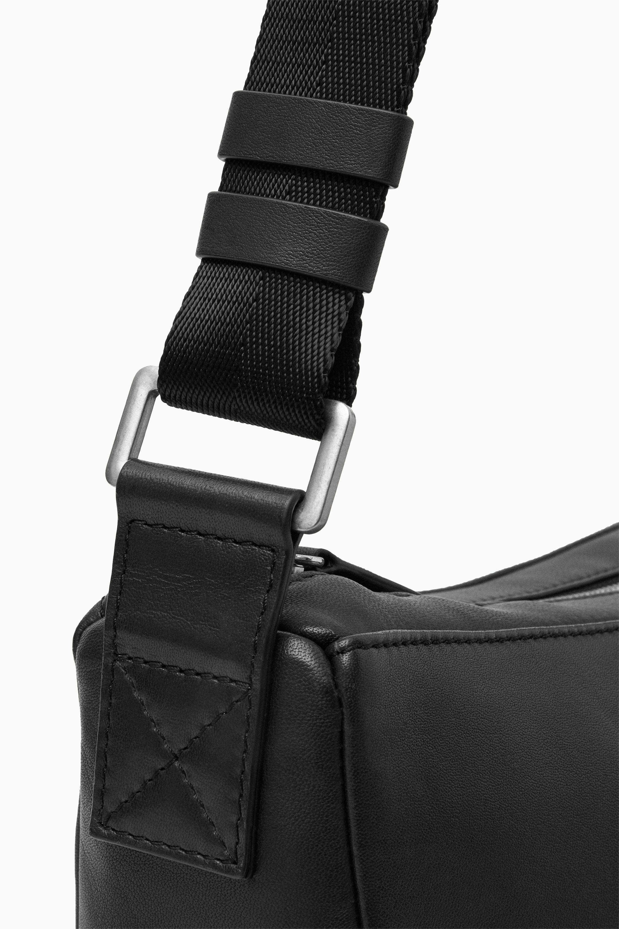 View larger image: CRESCENT CROSSBODY BAG - LEATHER - BLACK - Men | H&M GB 4