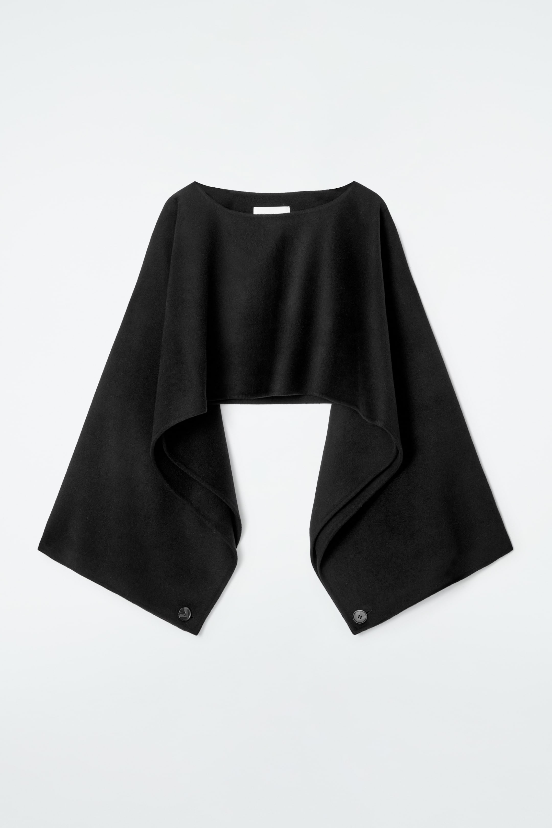 Ver imagen más grande: CAPA HÍBRIDA DE LANA DE DOBLE FAZ - NEGRO - MUJER | H&M ES 6