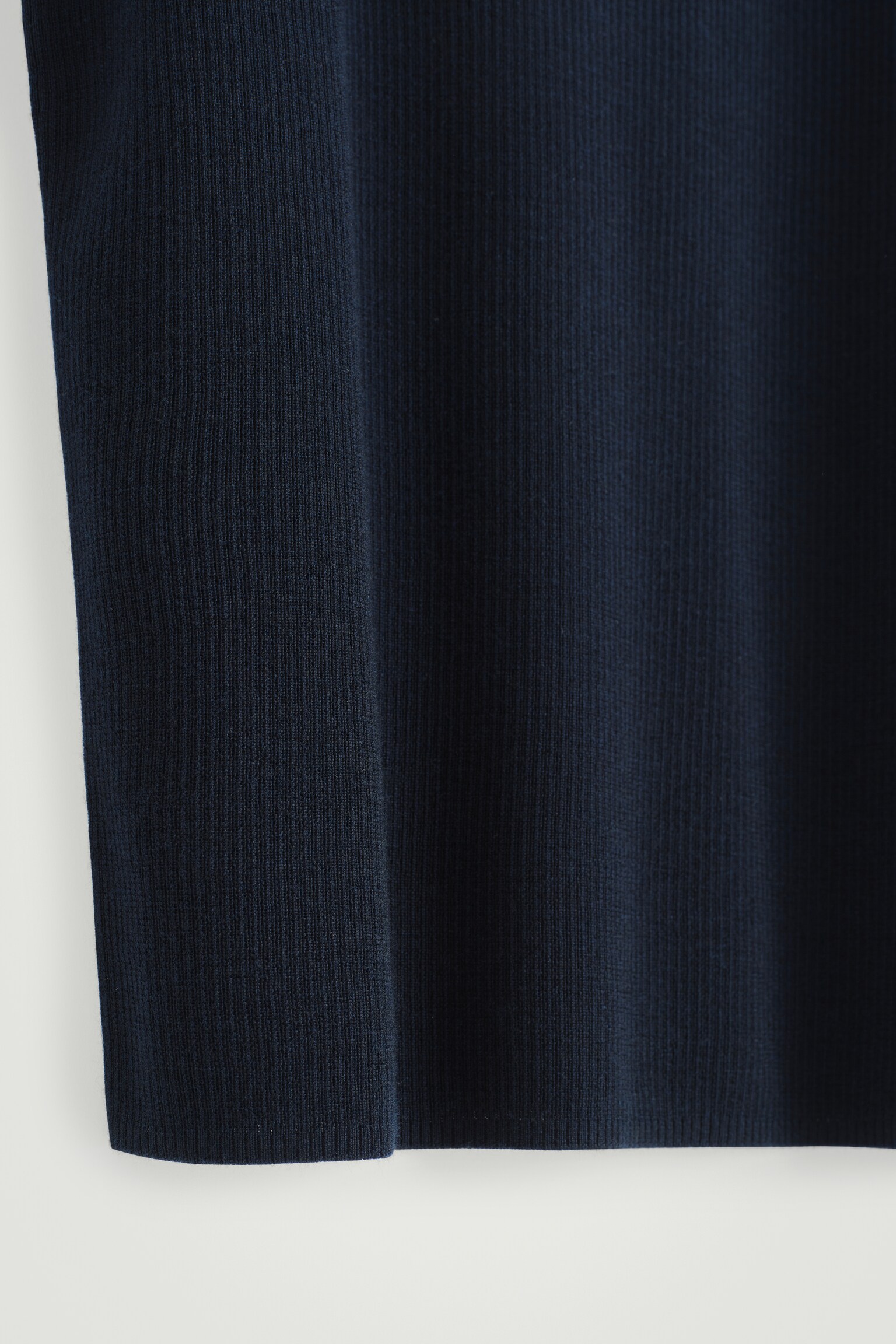 CANOTTA IN LANA MERINO A COSTE - BLU NAVY/GRIGIO MÉLANGE - 7