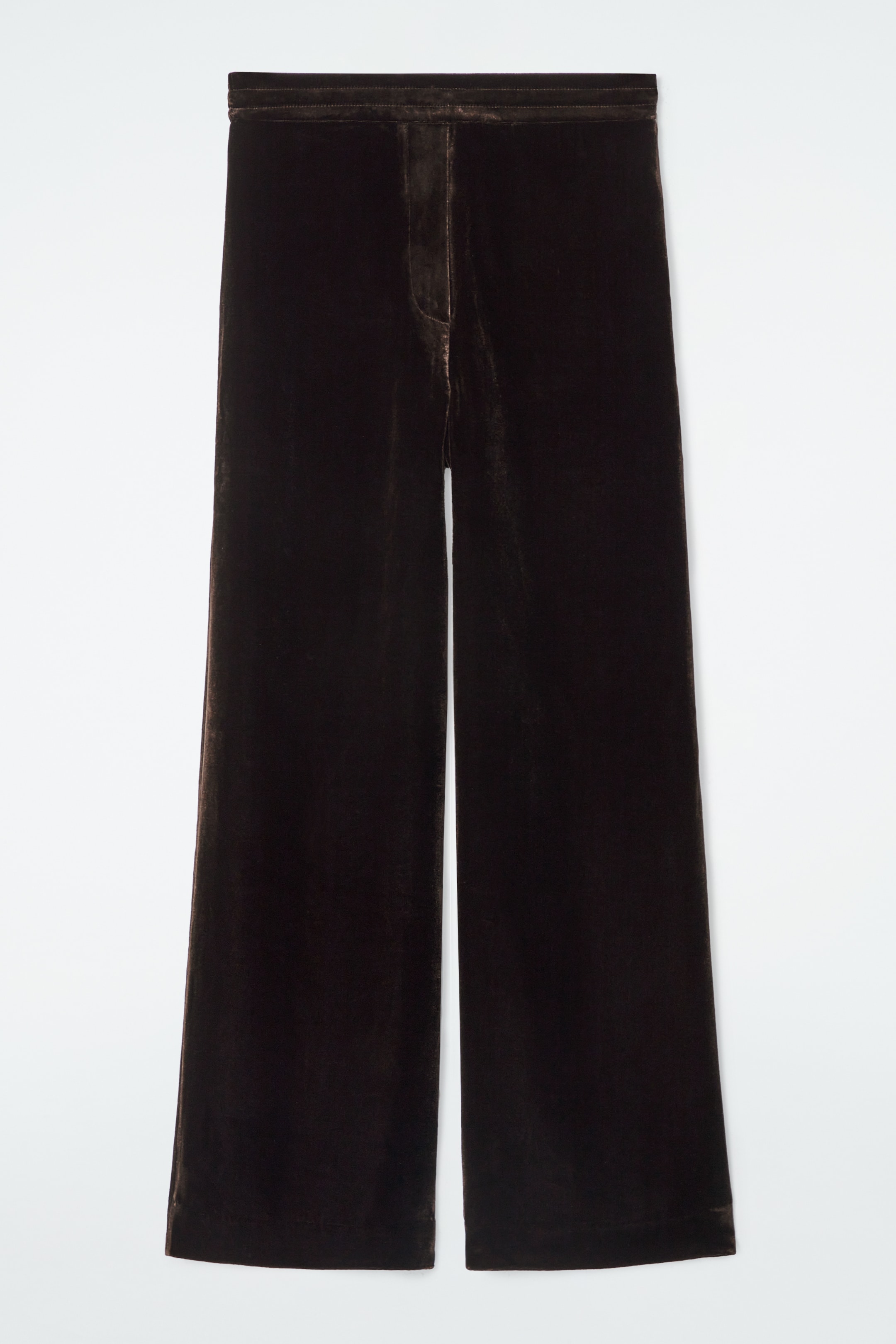 Größeres Bild ansehen: HOSE AUS SAMT AUS SEIDEN-MIX - MAHAGONI - Ladies | H&M DE 6