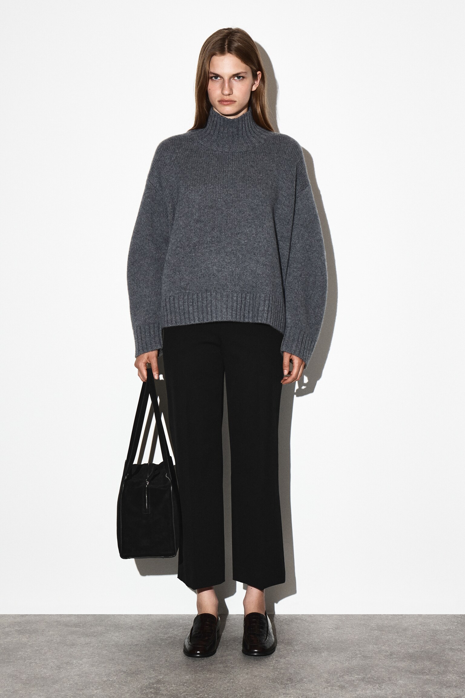 PANTALONI SARTORIALI CROPPED - NERO