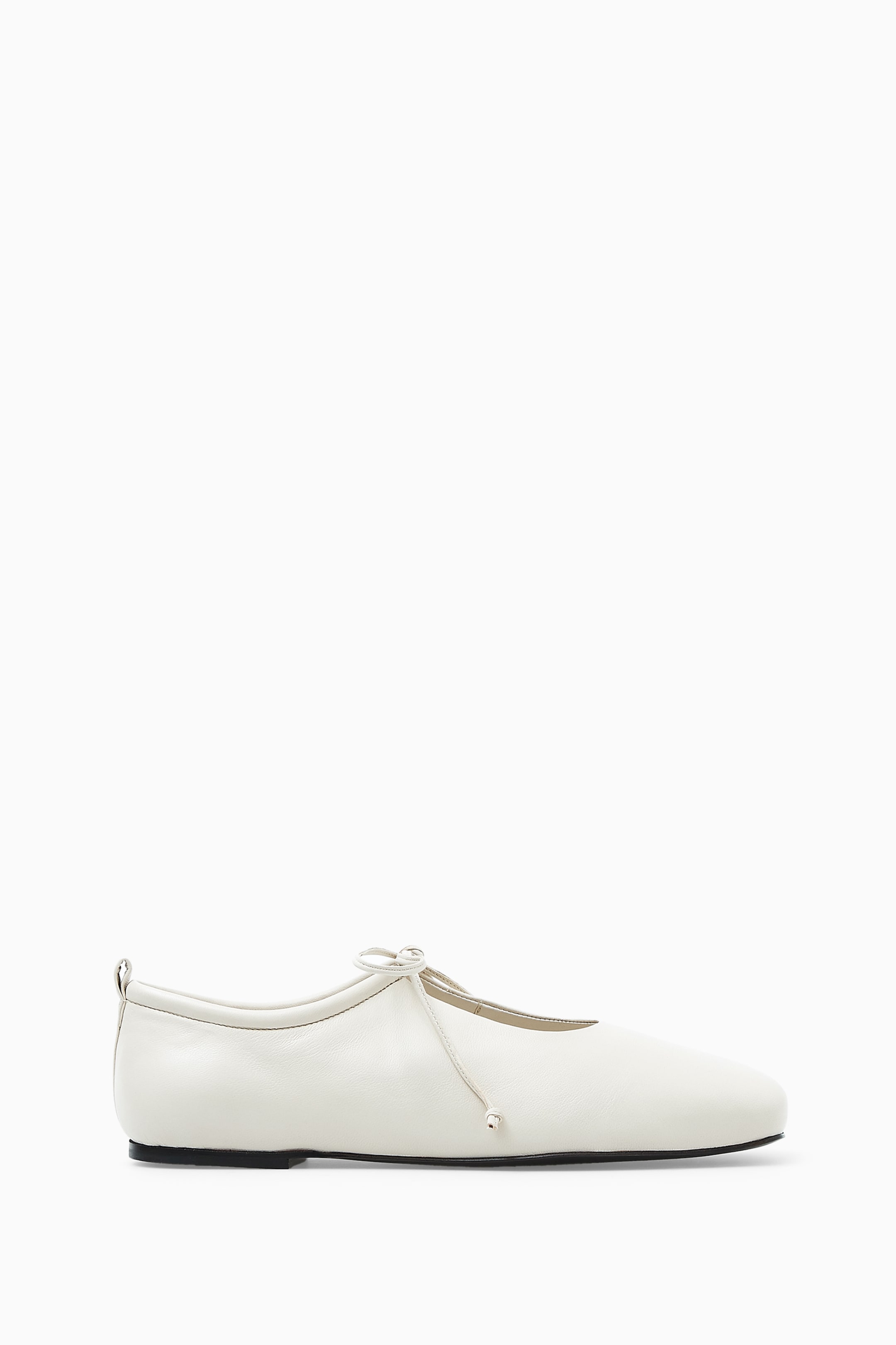 View larger image: LACE-UP BALLET FLATS - WHITE - Ladies | H&M GB 1