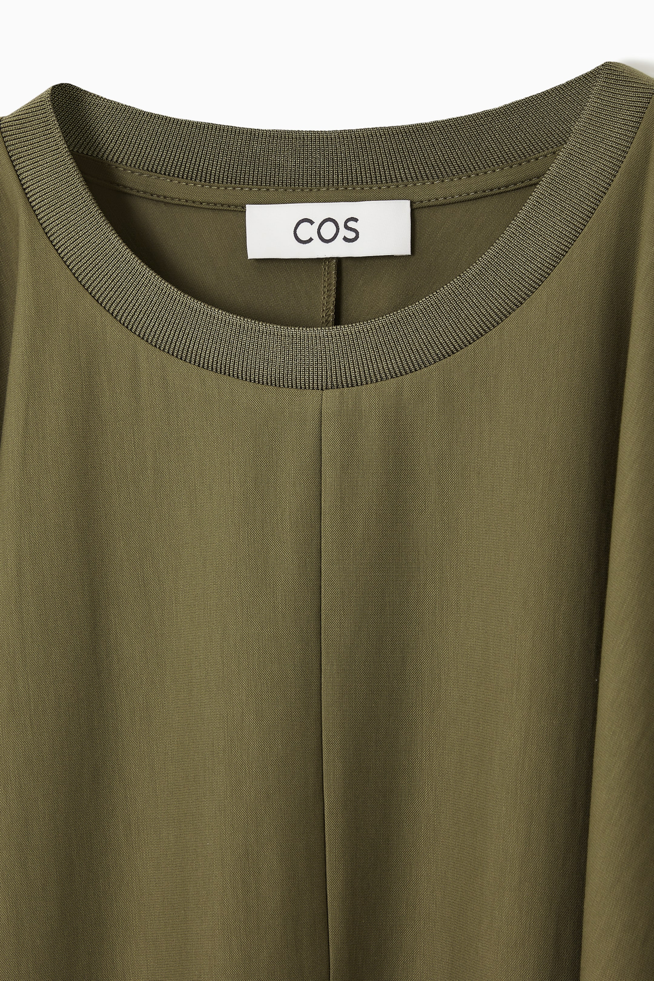 View larger image: BATWING-SLEEVE T-SHIRT DRESS - KHAKI GREEN - Ladies | H&M GB 3