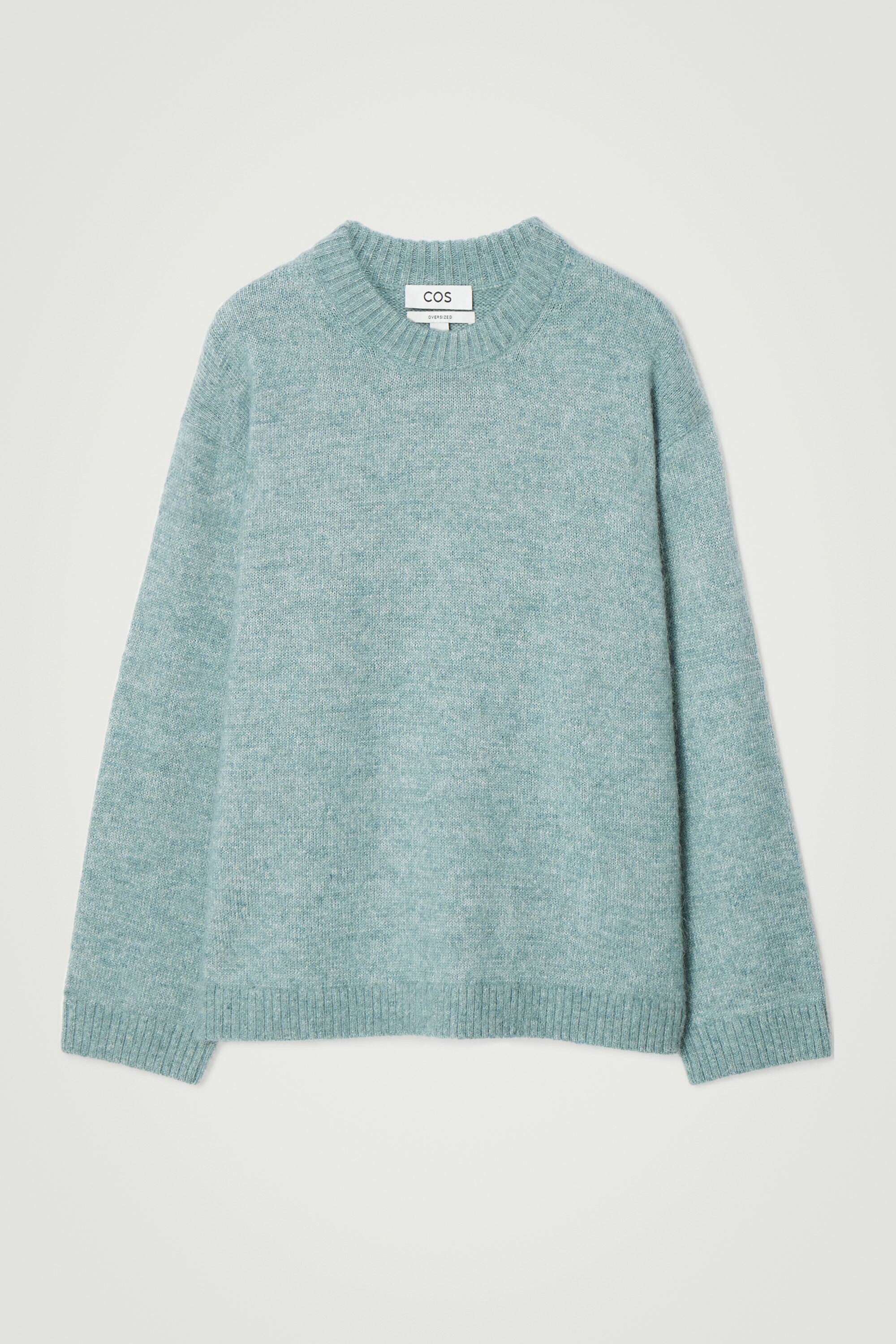 OVERSIZED ALPACA-BLEND JUMPER - BLUE MÉLANGE | COS