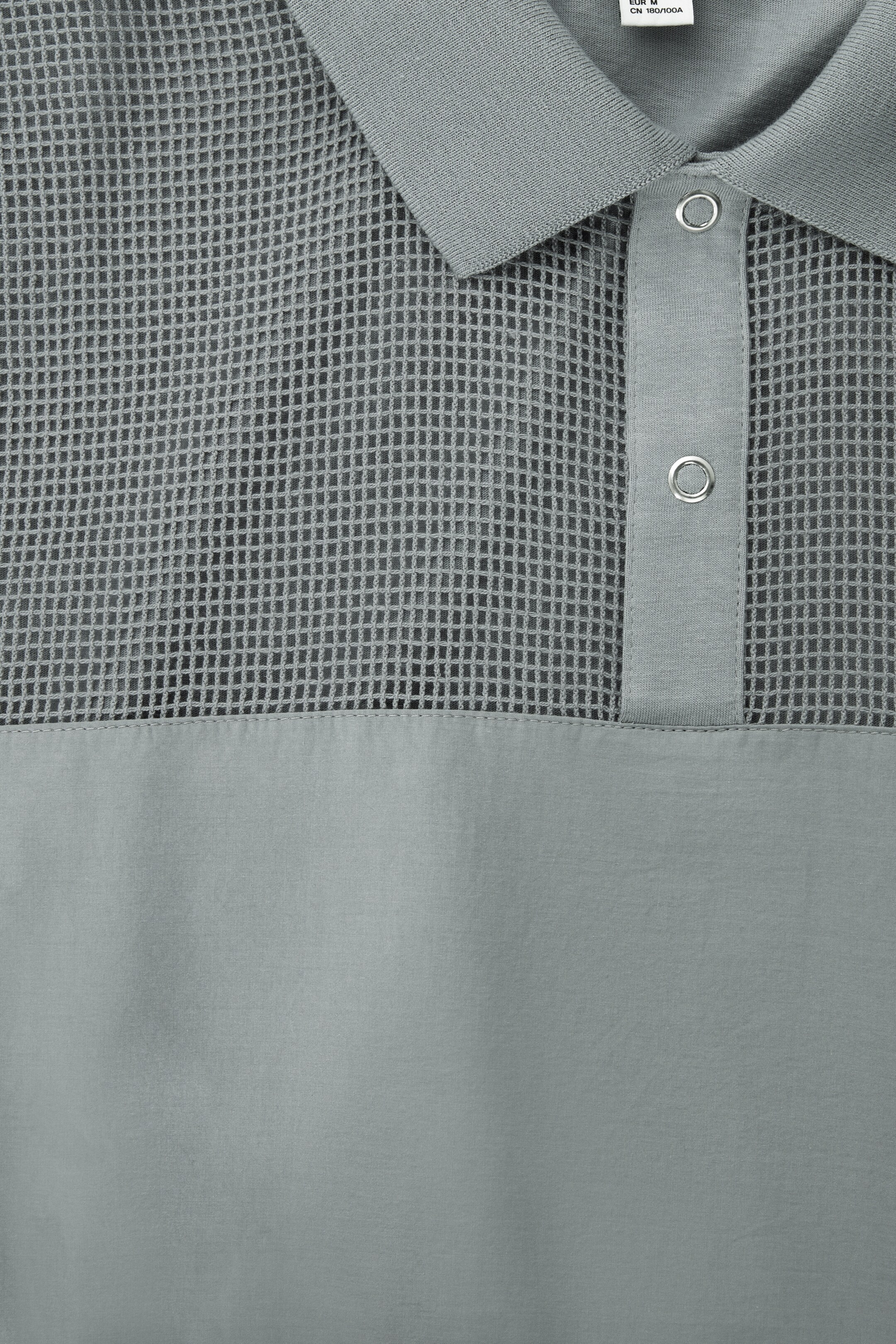 Vis større bilde: MESH-PANEL POLO SHIRT - GREY - HERRE | H&M NO 2
