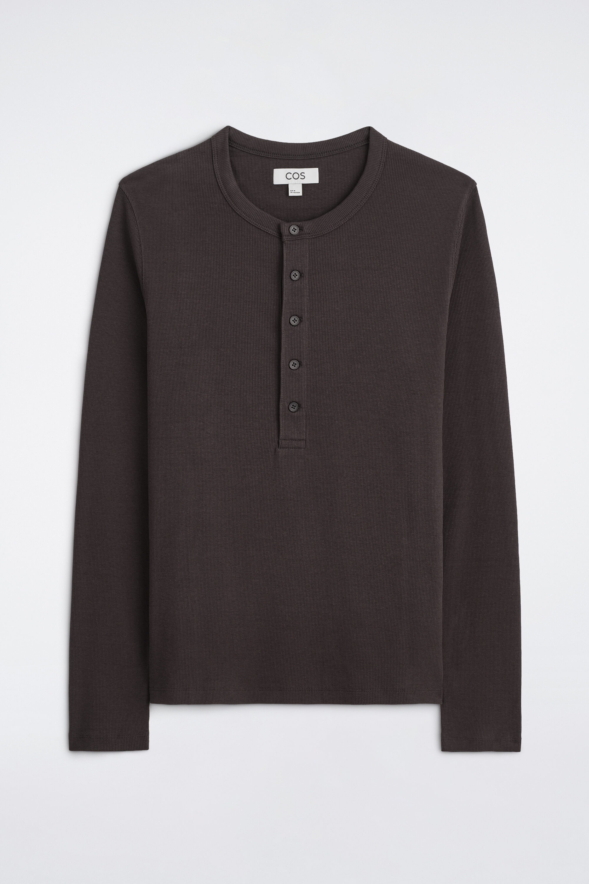 Chocolate Henley, Black Denim