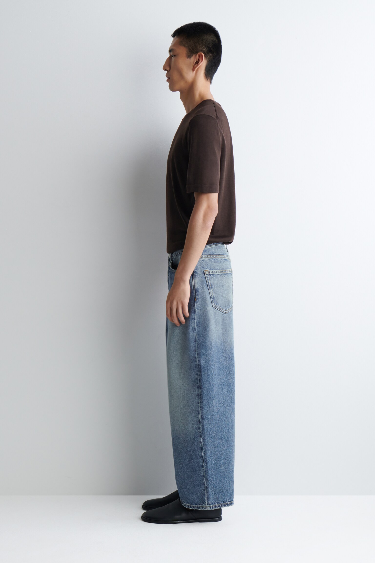 CASK JEANS MIT BARREL-BEIN - BLAUE WASCHUNG - 5