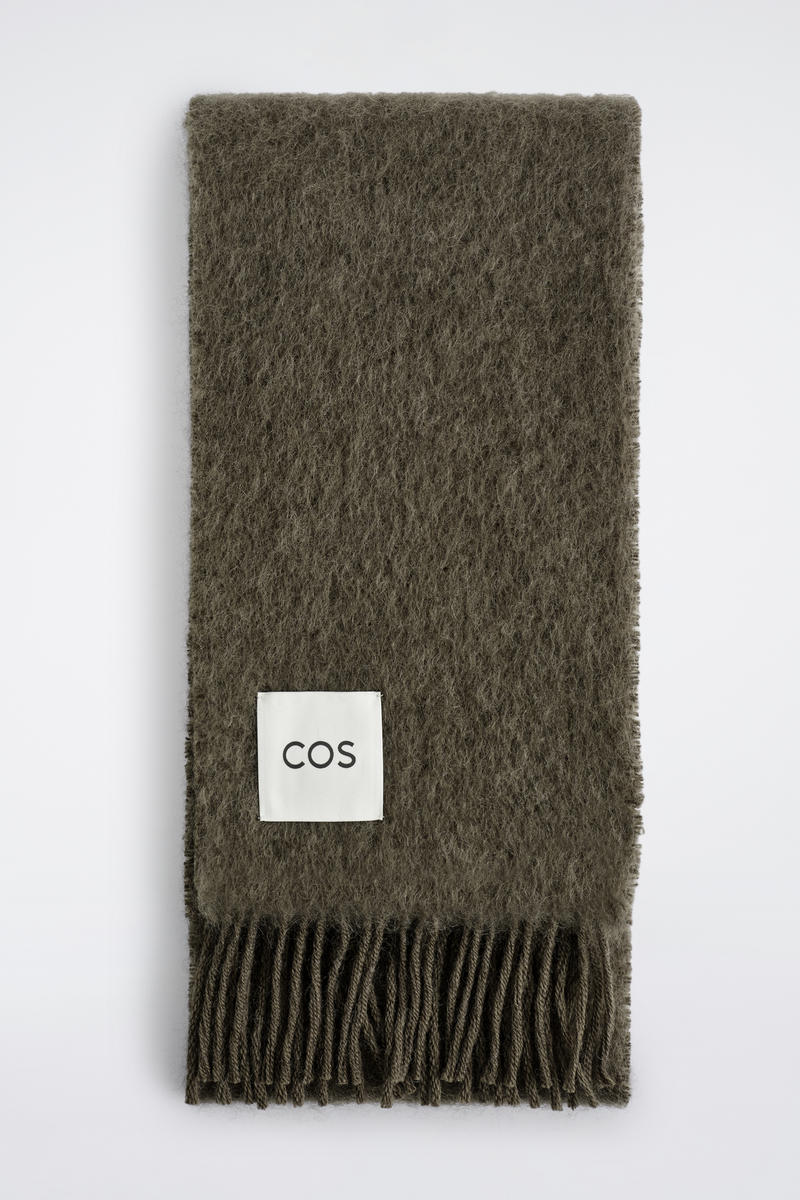 Fringed Mohair Scarf