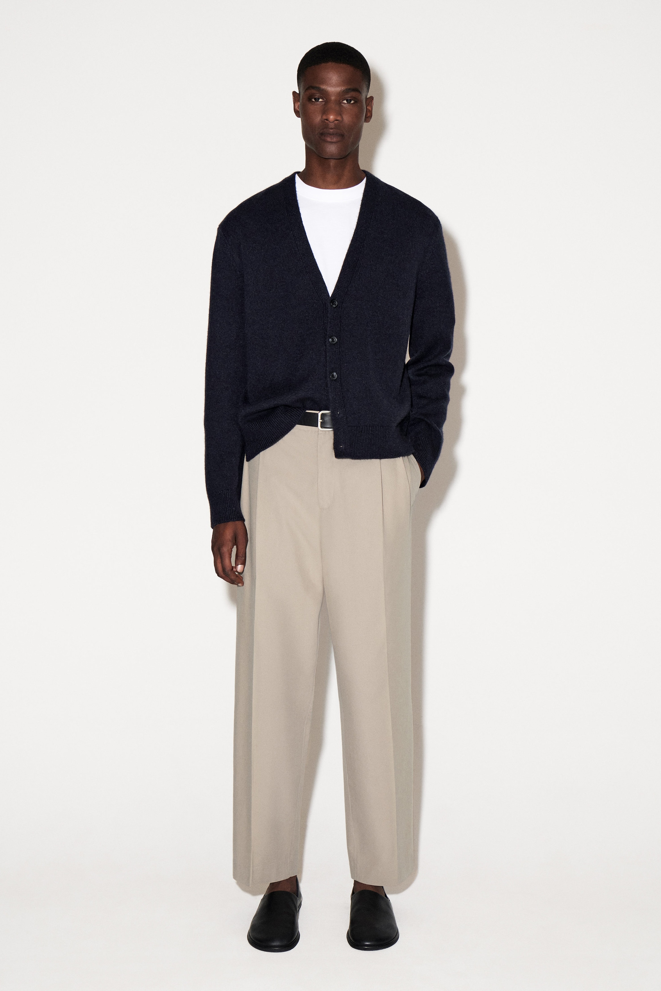 STRAIGHT-LEG COTTON-TWILL PANTS