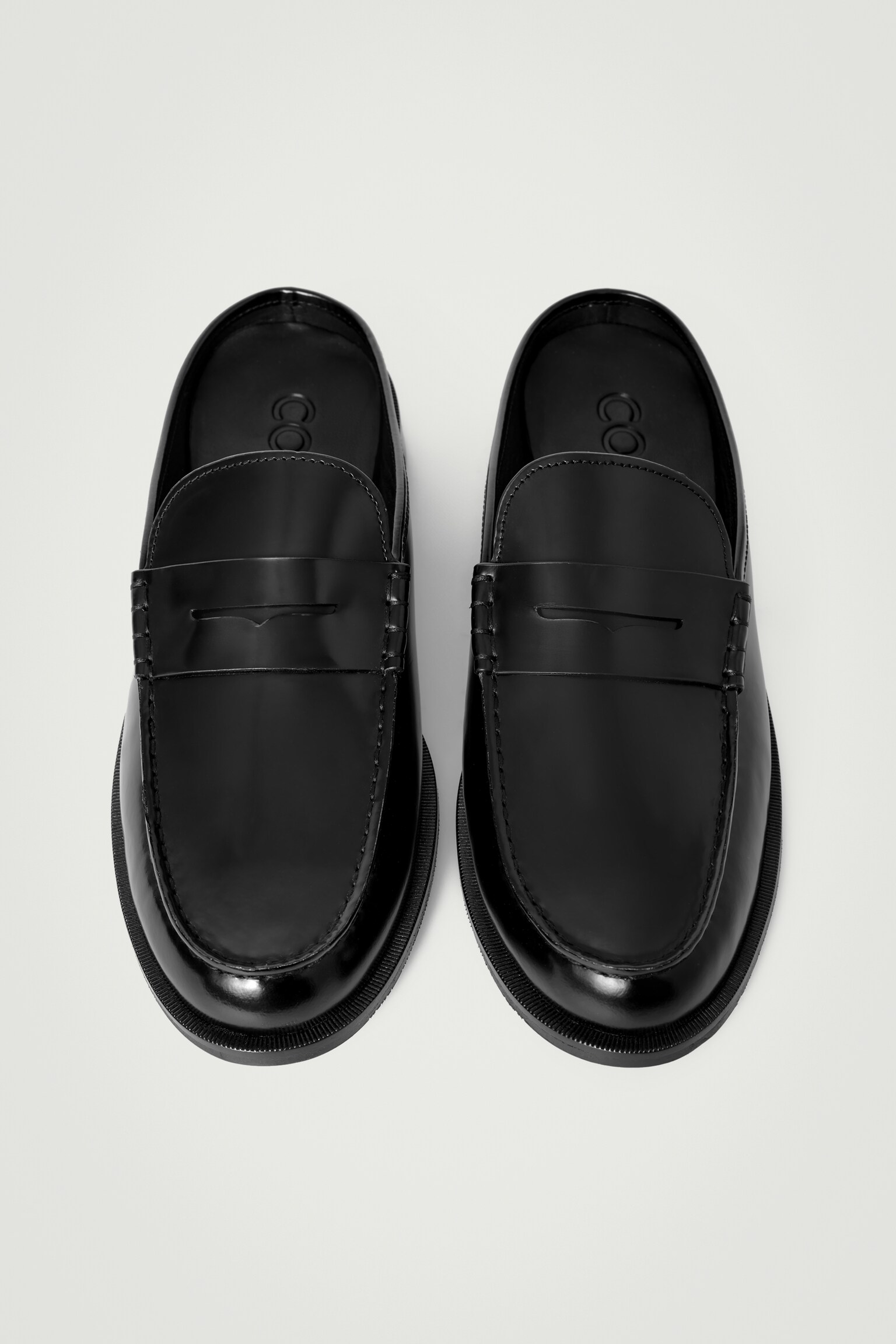MOCASSINI MULES PENNY IN PELLE - NERO - 6