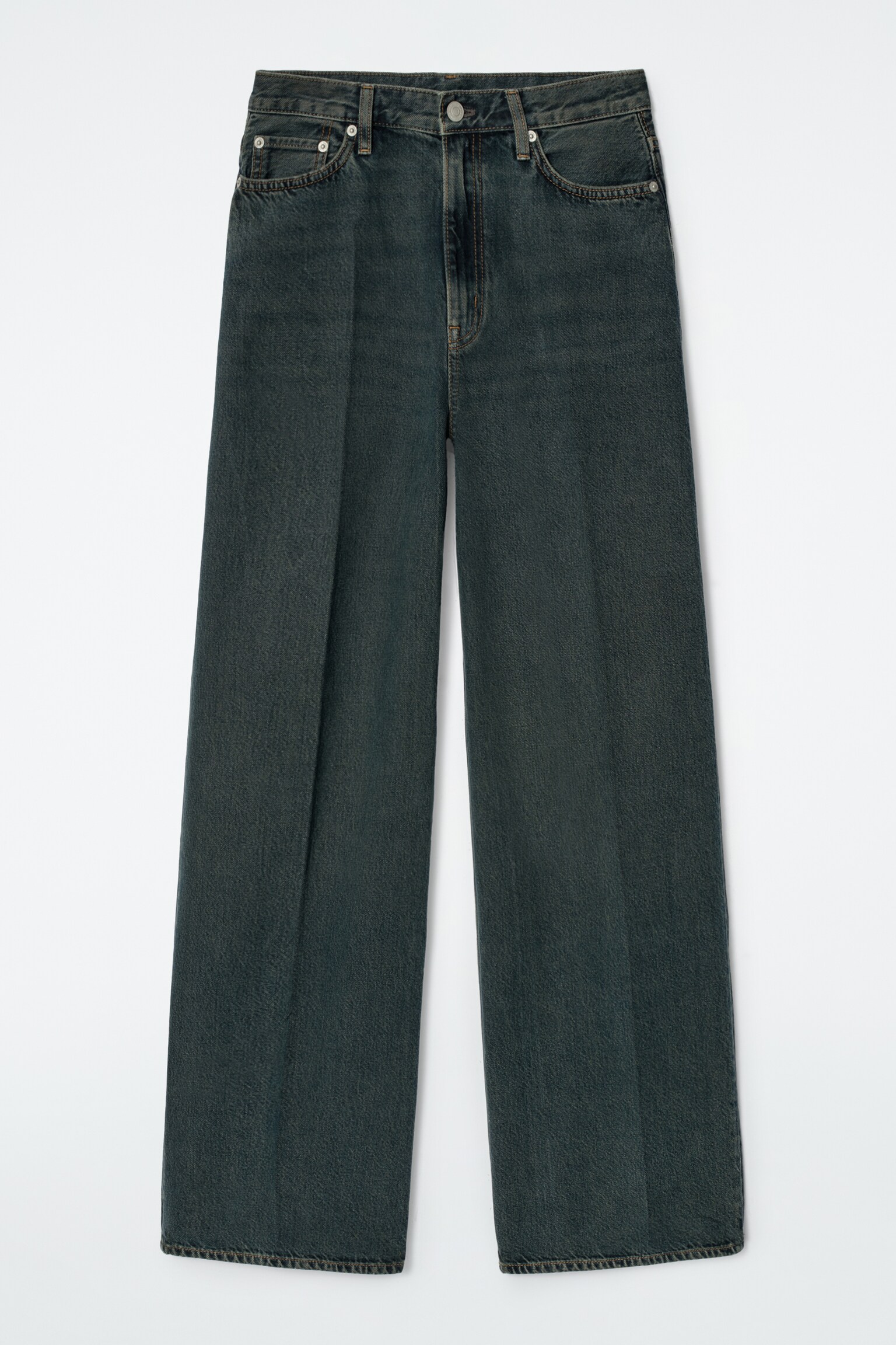 VAQUEROS DE PERNERA ANCHA TIDE - AZUL DE LAVADO MEDIO/AZUL EMPOLVADO/GRIS/NEGRO - 2