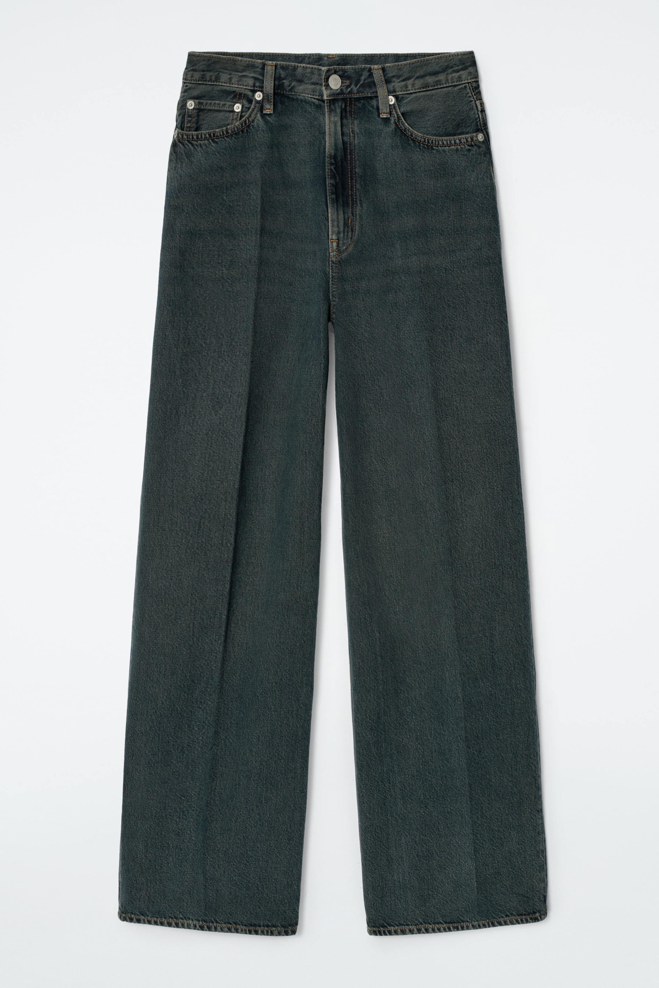 Grotere afbeelding bekijken: TIDE WIDE-LEG JEANS - MID-WASH BLUE - DAMES | H&M NL 5