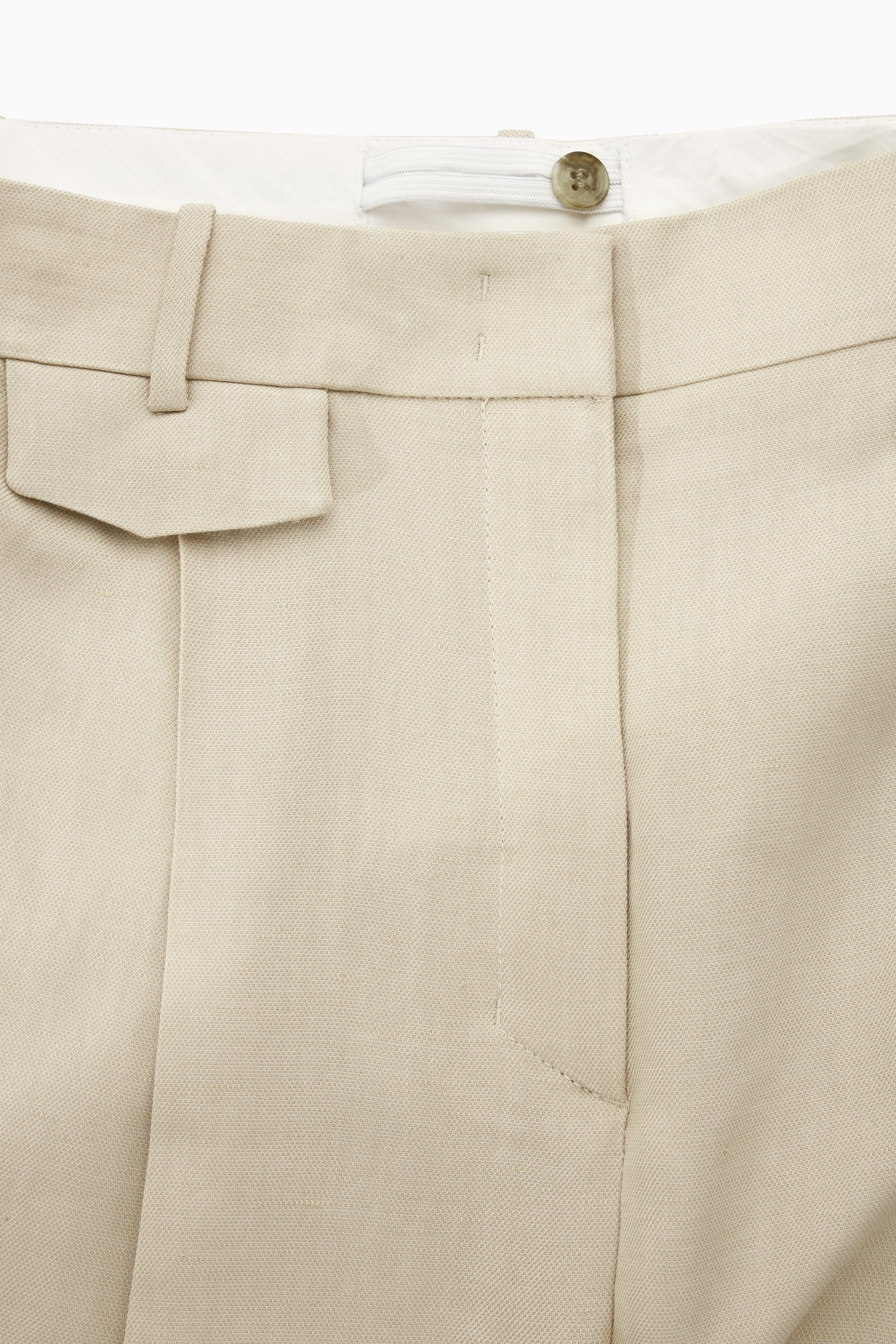 Grösseres Bild ansehen: LOCKERE HOSE AUS LEINEN-MIX MIT WEITEM BEIN - BEIGE - DAMEN | H&M CH 2