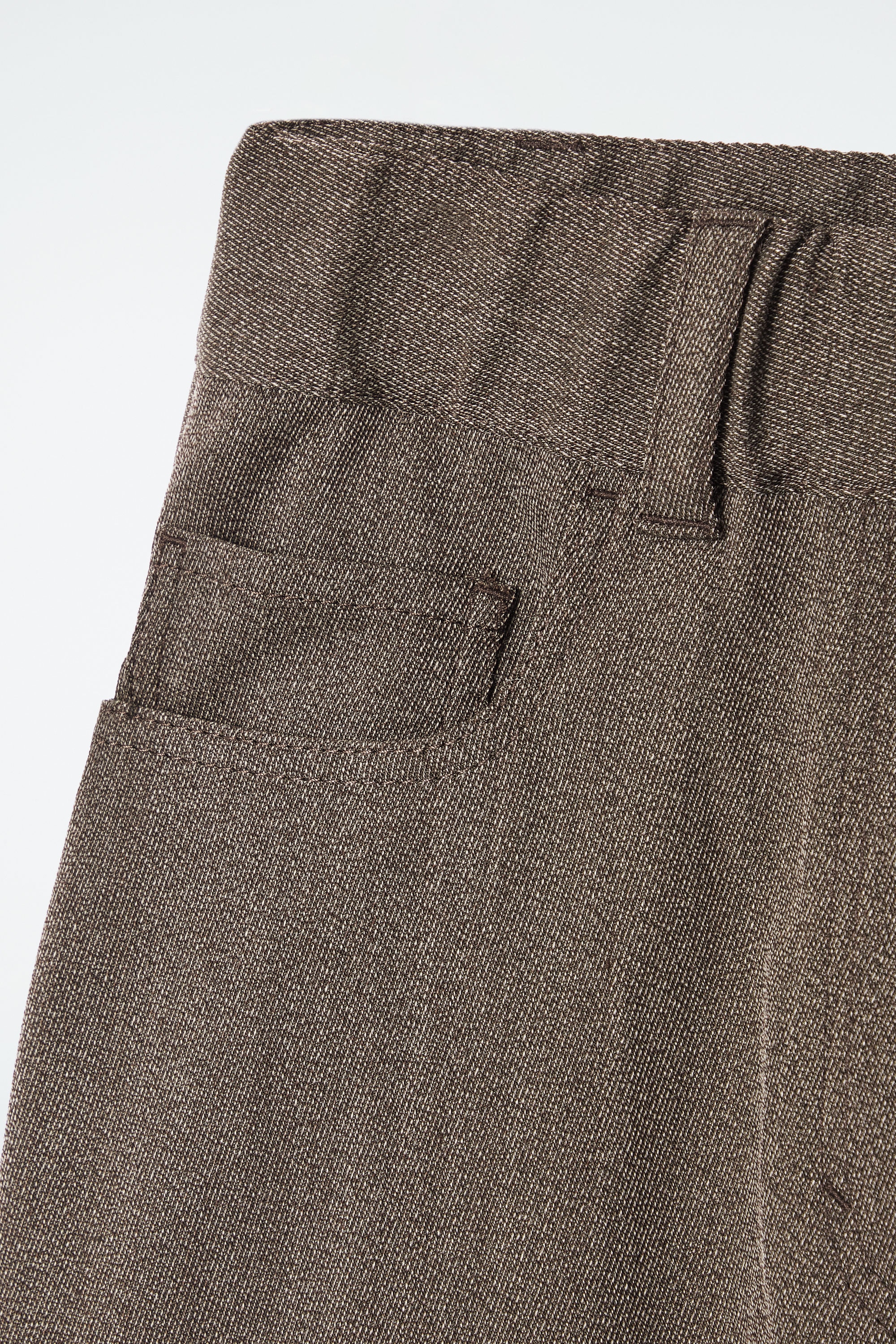 パンツ everyone wool adjustable trousers BROWN Fall Deals 2024 SMihono Men's Wool Blend Vintage Style Dress