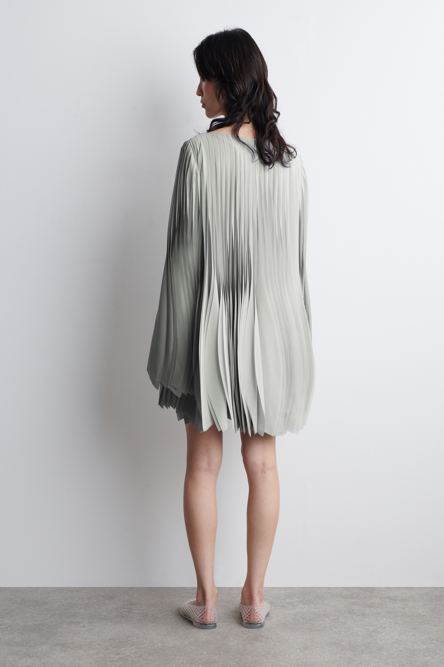 PETAL MINIKLEID - HELLGRAU - 6