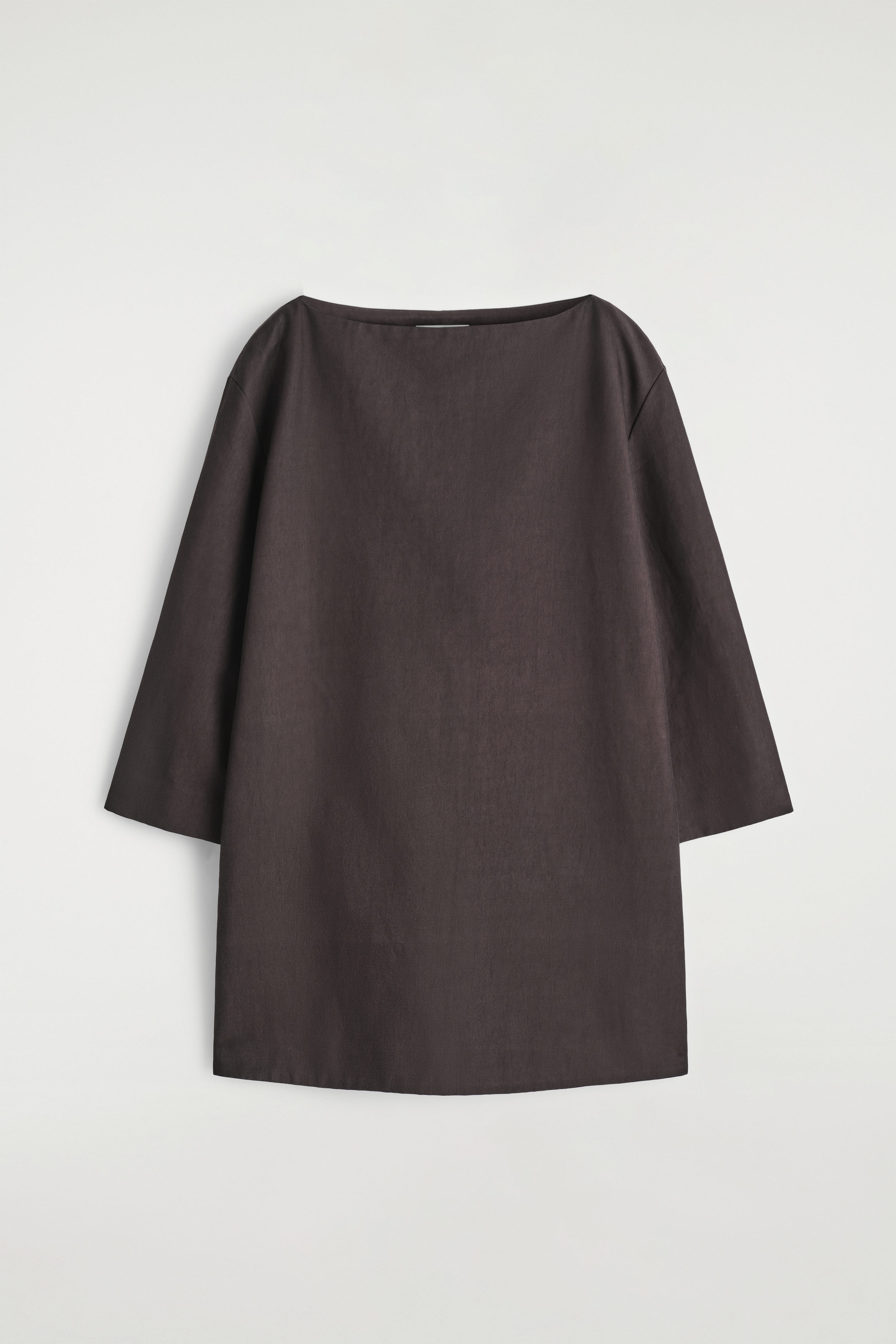 LINEN A-LINE MINI DRESS