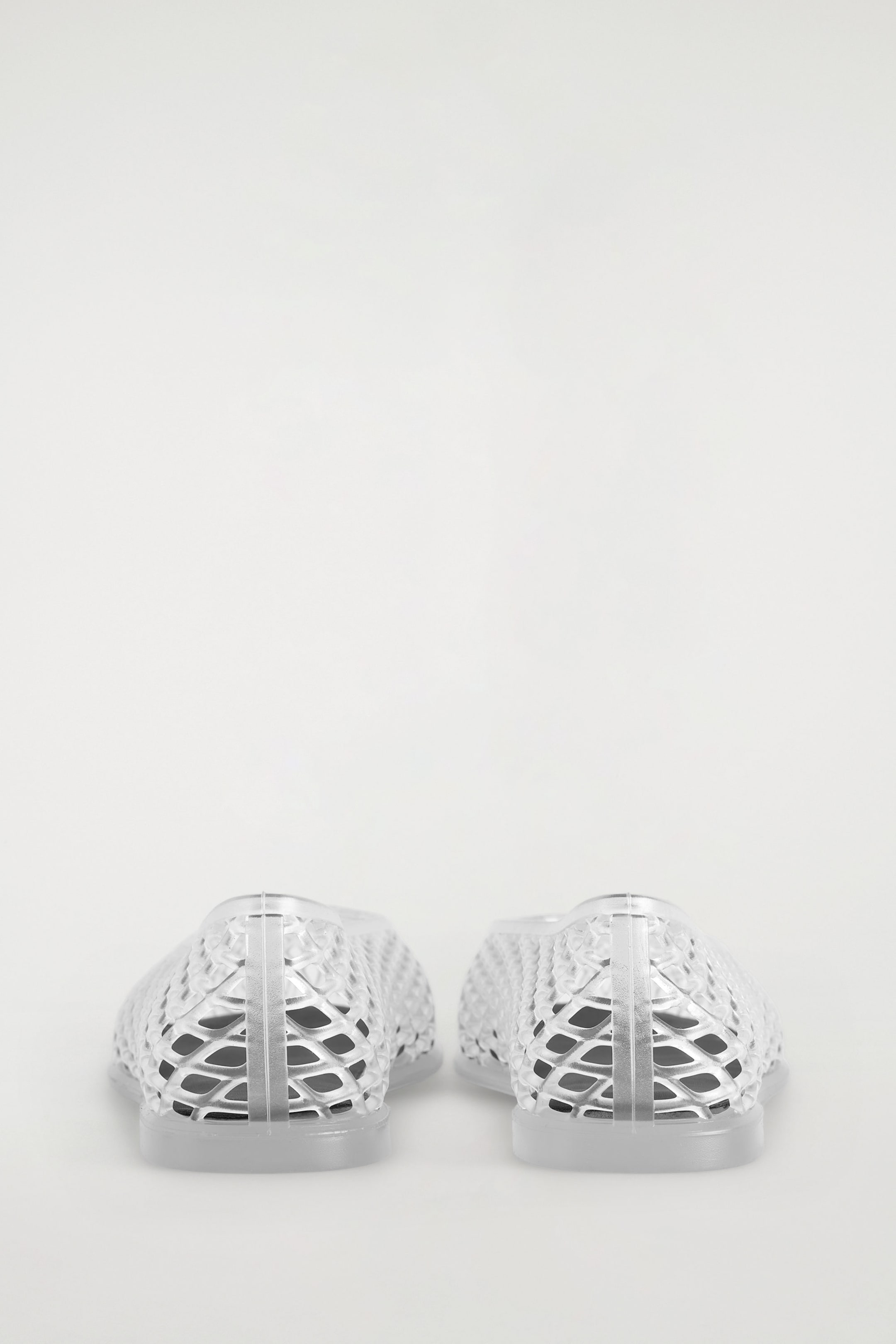 CUT-OUT JELLY BALLET FLATS