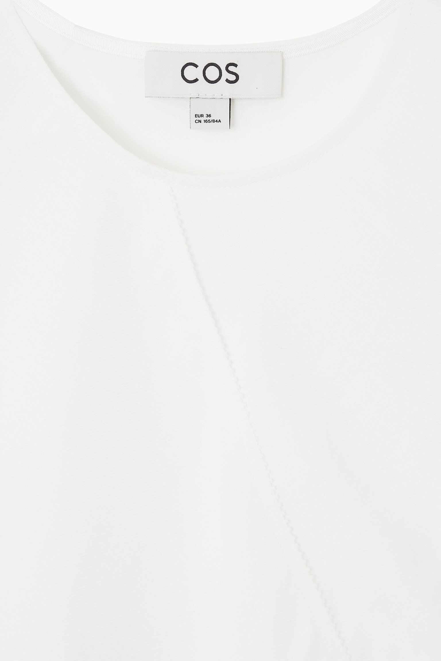 ROBE LONGUE DRAPÉ ASYMÉTRIQUE - BLANC - 4