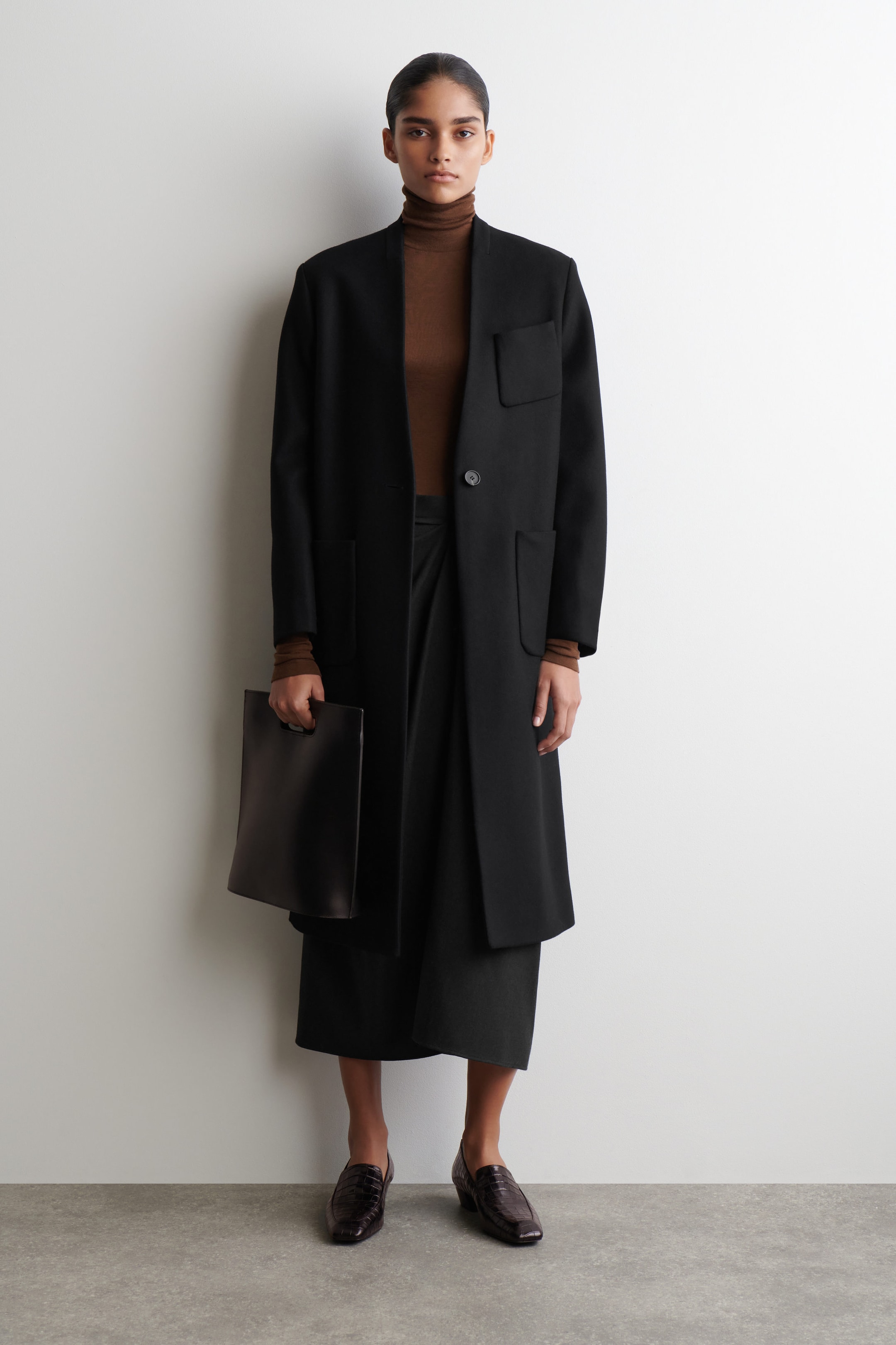 MERINO WOOL HIGH-NECK TOP