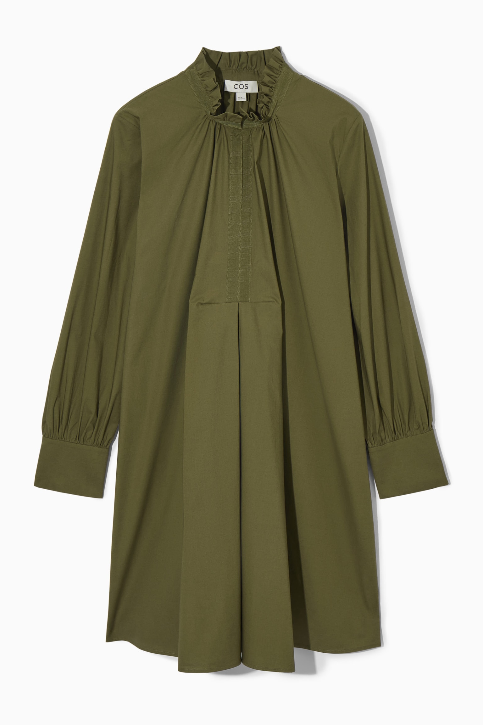 Shirt Collar Mini Woven Dress